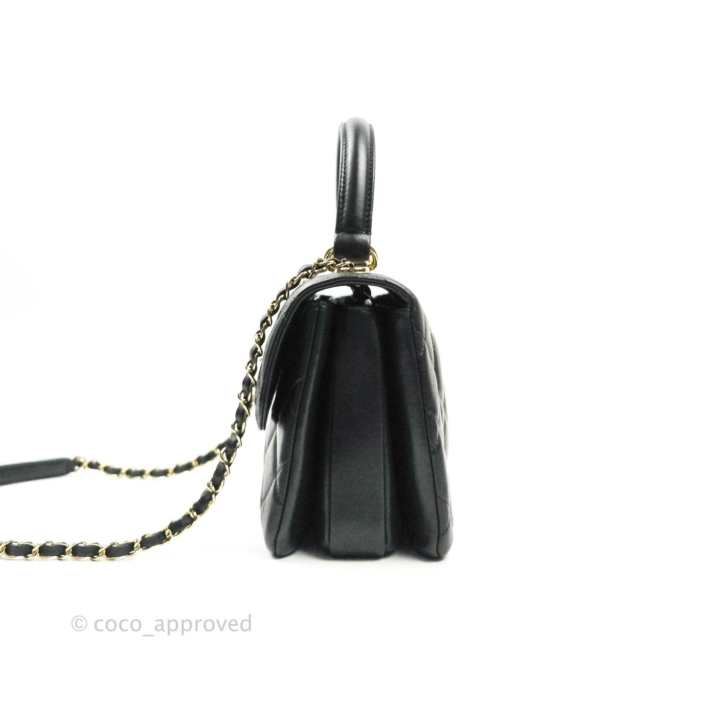 Chanel Trendy CC Small Black Lambskin Gold Hardware