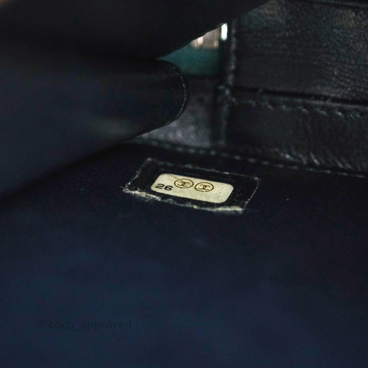 Chanel Quilted Medium CC Filigree Vanity Case Iridescent Dark Turquoise Caviar Rainbow Hardware