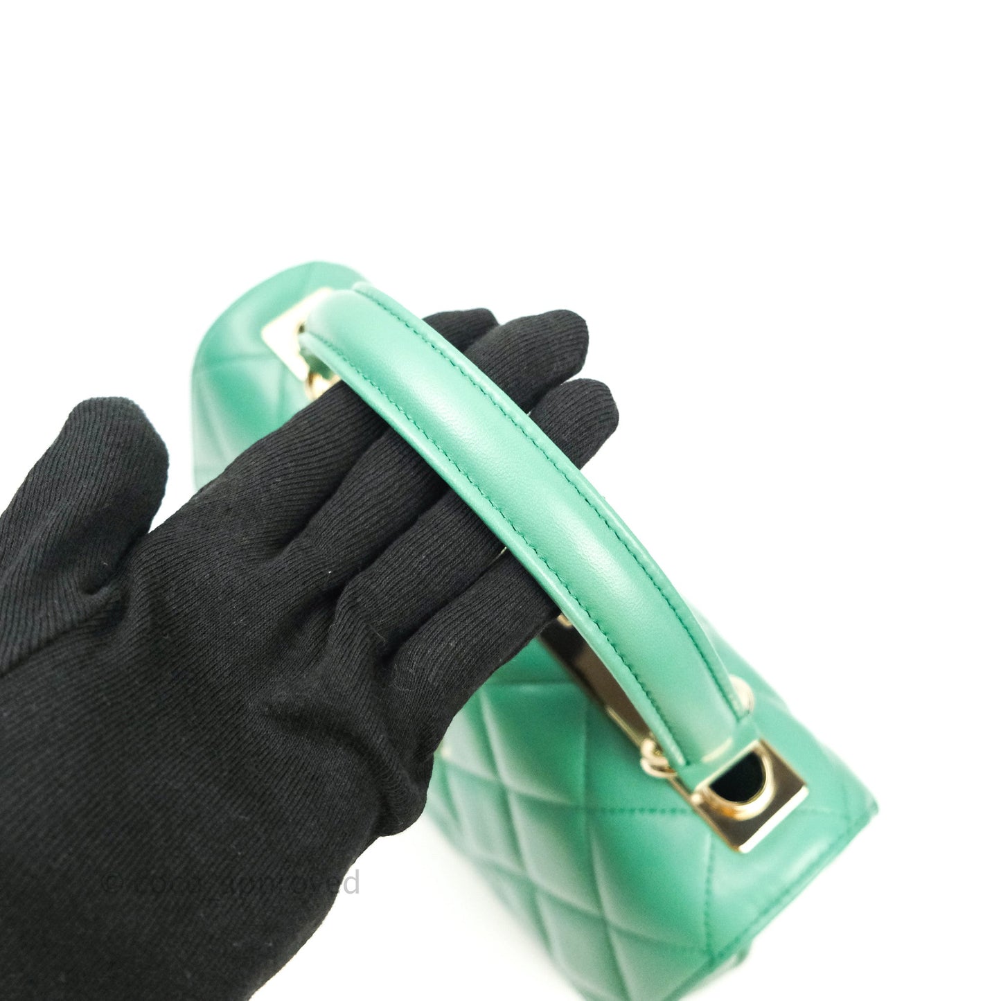 Chanel Trendy CC Small Mint Green Lambskin Gold Hardware