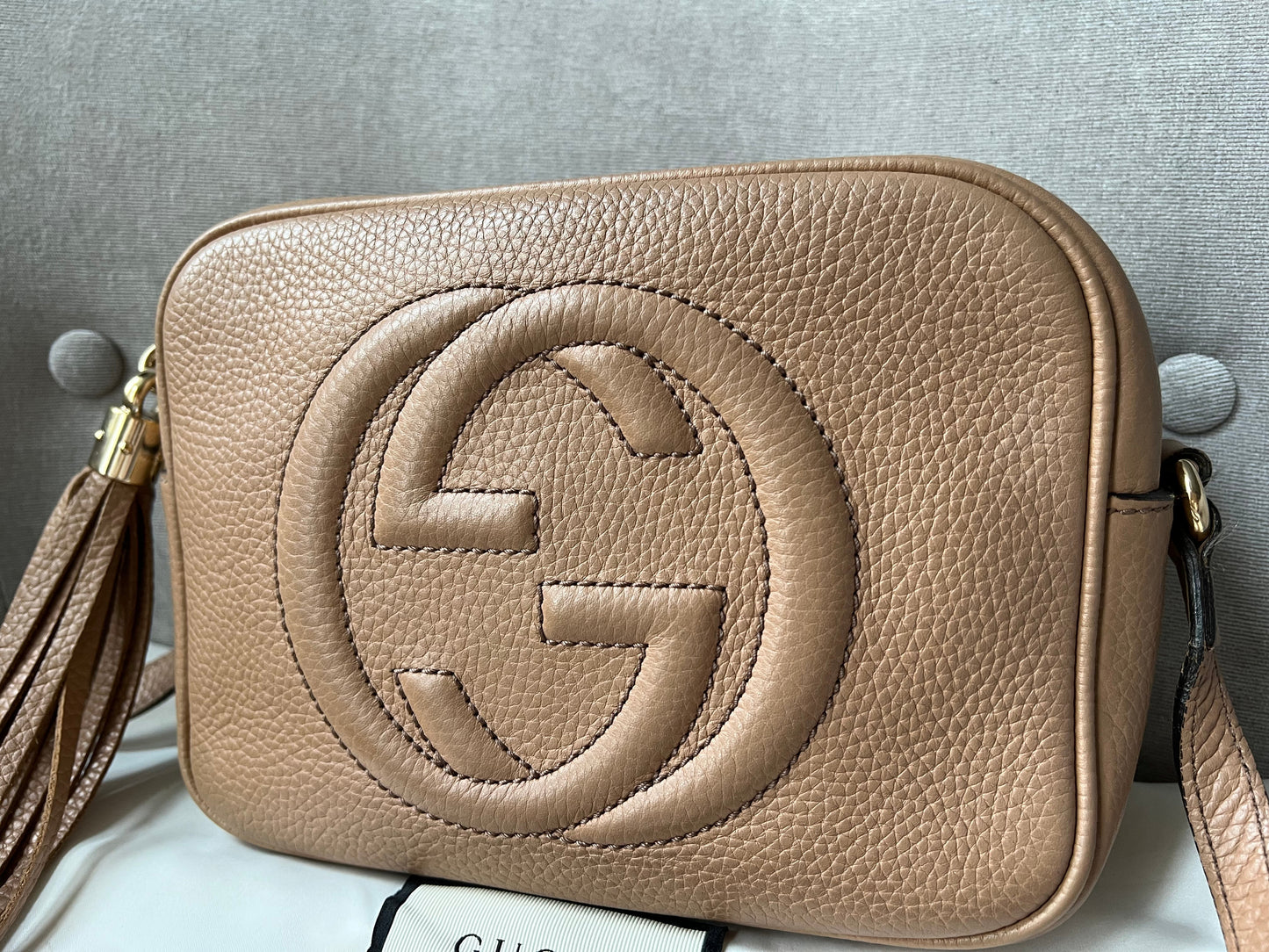 Luxury Gucci Rose Beige Soho Disco ( 1050)