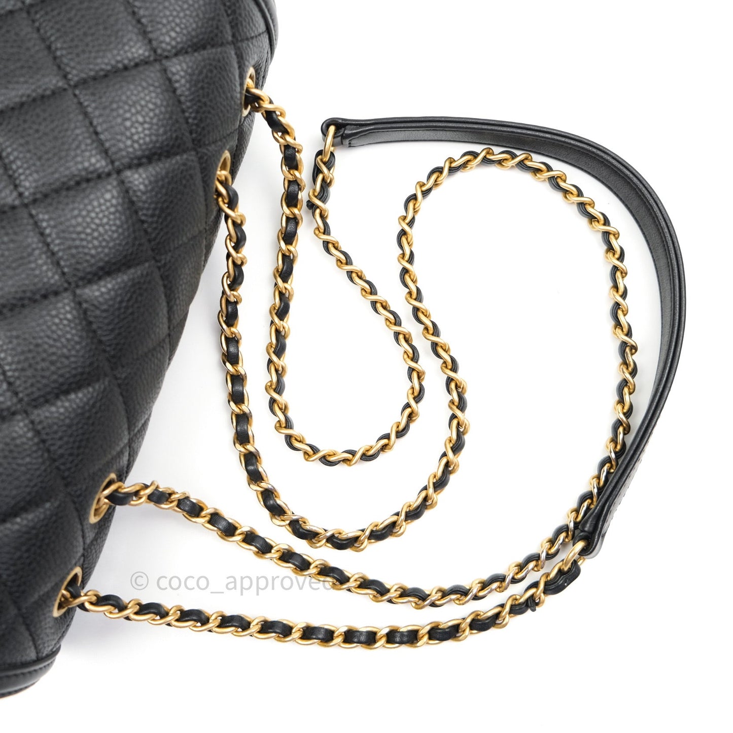 Chanel Quilted Small CC Filigree Flap Black Caviar