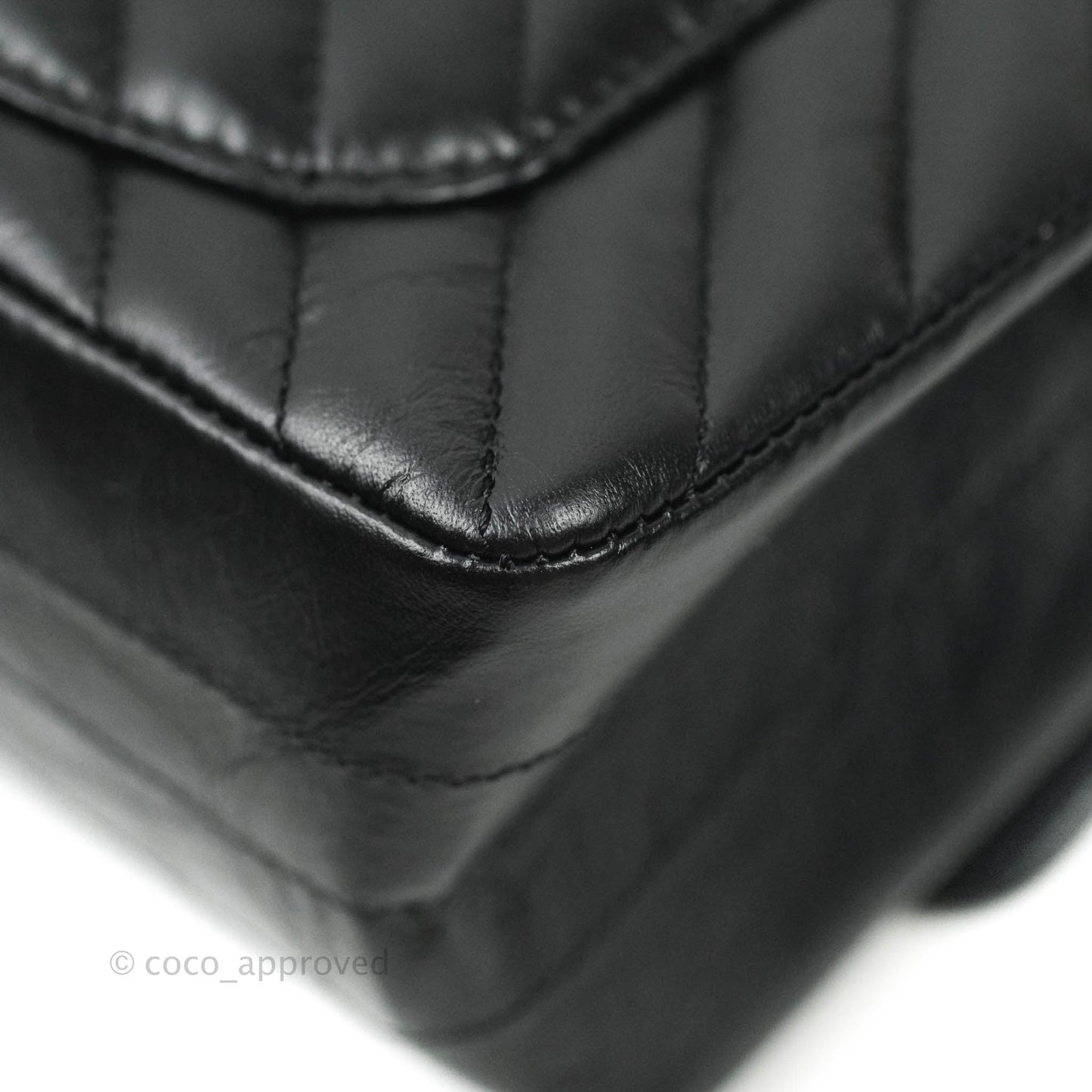 Chanel Mini Reissue 224 So Black Chevron Calfskin Black Hardware