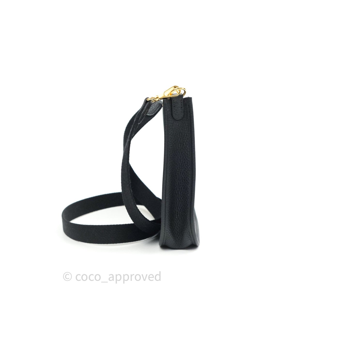 Hermès Clemence Evelyne TPM Black Gold Hardware