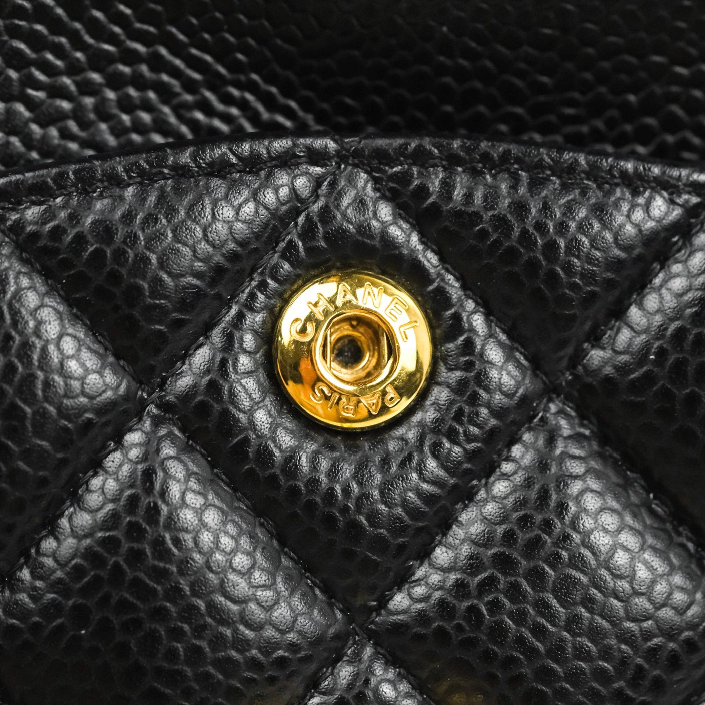 Chanel Quilted Small Classic Flap Black Caviar Gold Hardware