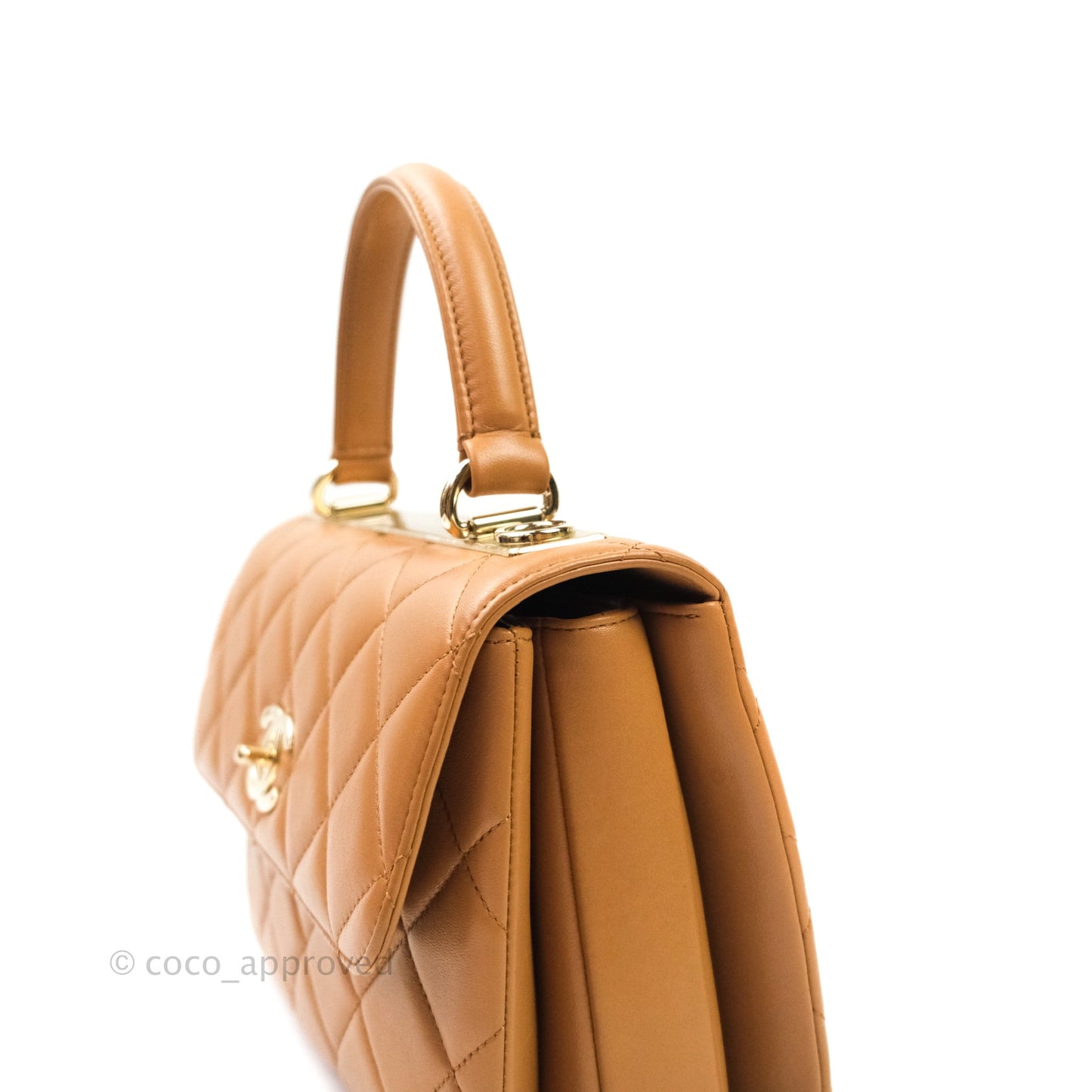 Chanel Trendy CC Small Dark Beige Lambskin Gold Hardware
