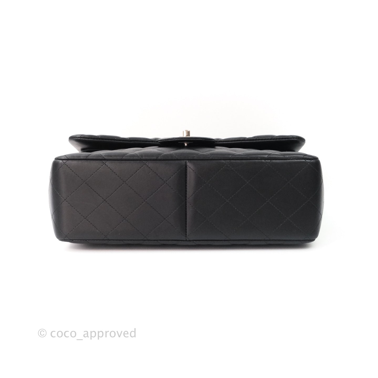 Chanel Jumbo Double Flap Black Lambskin Silver Hardware⁣⁣