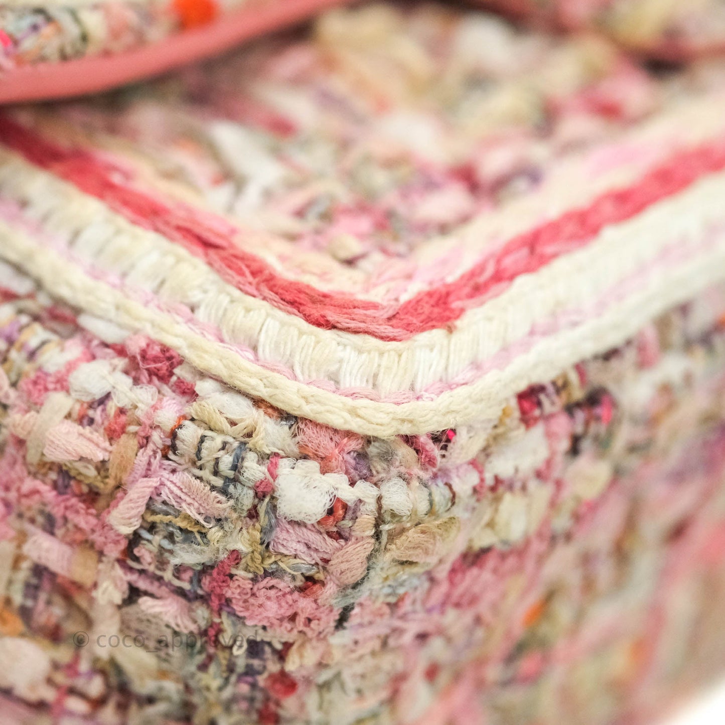 Chanel Quilted Mini Rectangular Pink Tweed Gold Hardware