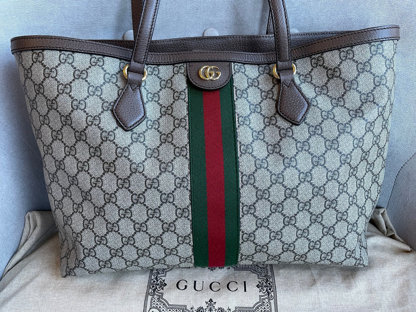Luxury Gucci Ophidia GG Supreme Medium Tote ( 1250)