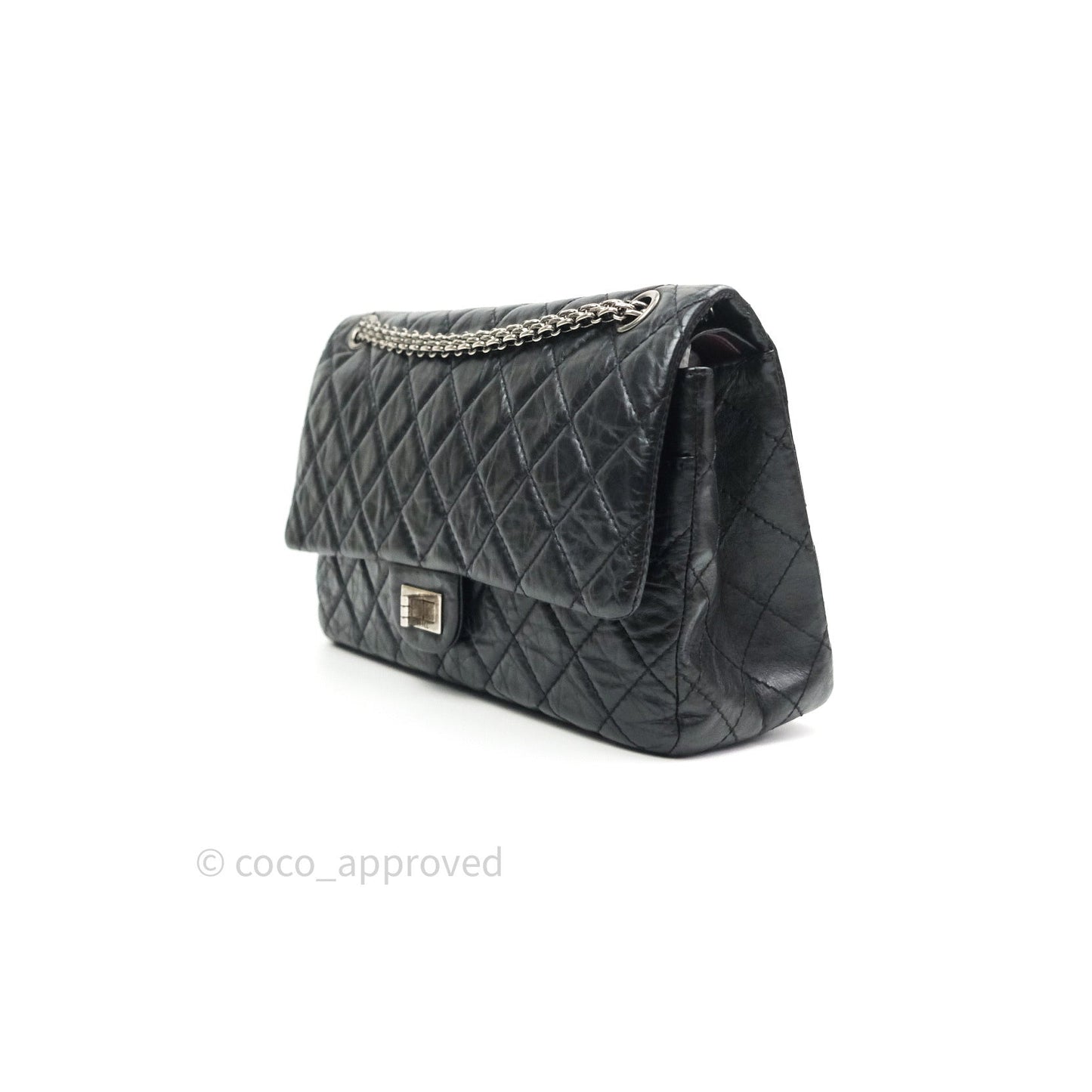 Chanel Reissue Quilted Aged Calfskin Black Ruthenium Hardware 226