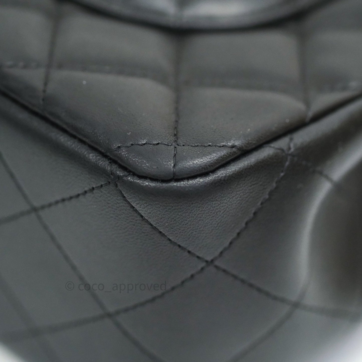 Chanel Jumbo Double Flap Black Lambskin Silver Hardware⁣⁣