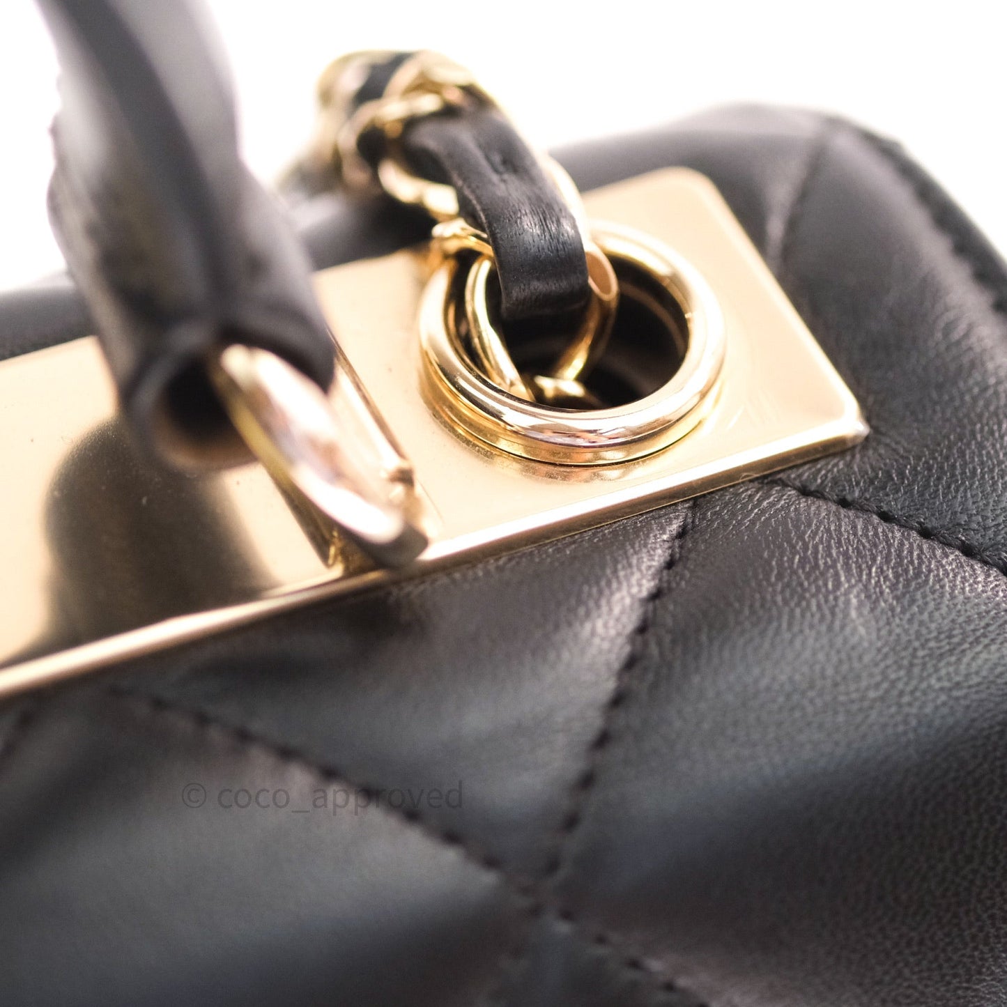 Chanel Trendy CC Small Black Lambskin Gold Hardware