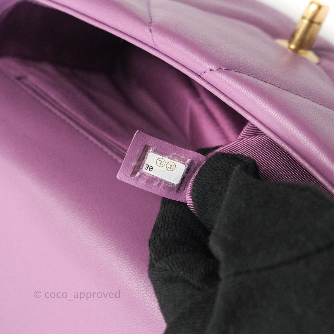Chanel 19 Small Lavender Purple Mixed Hardware