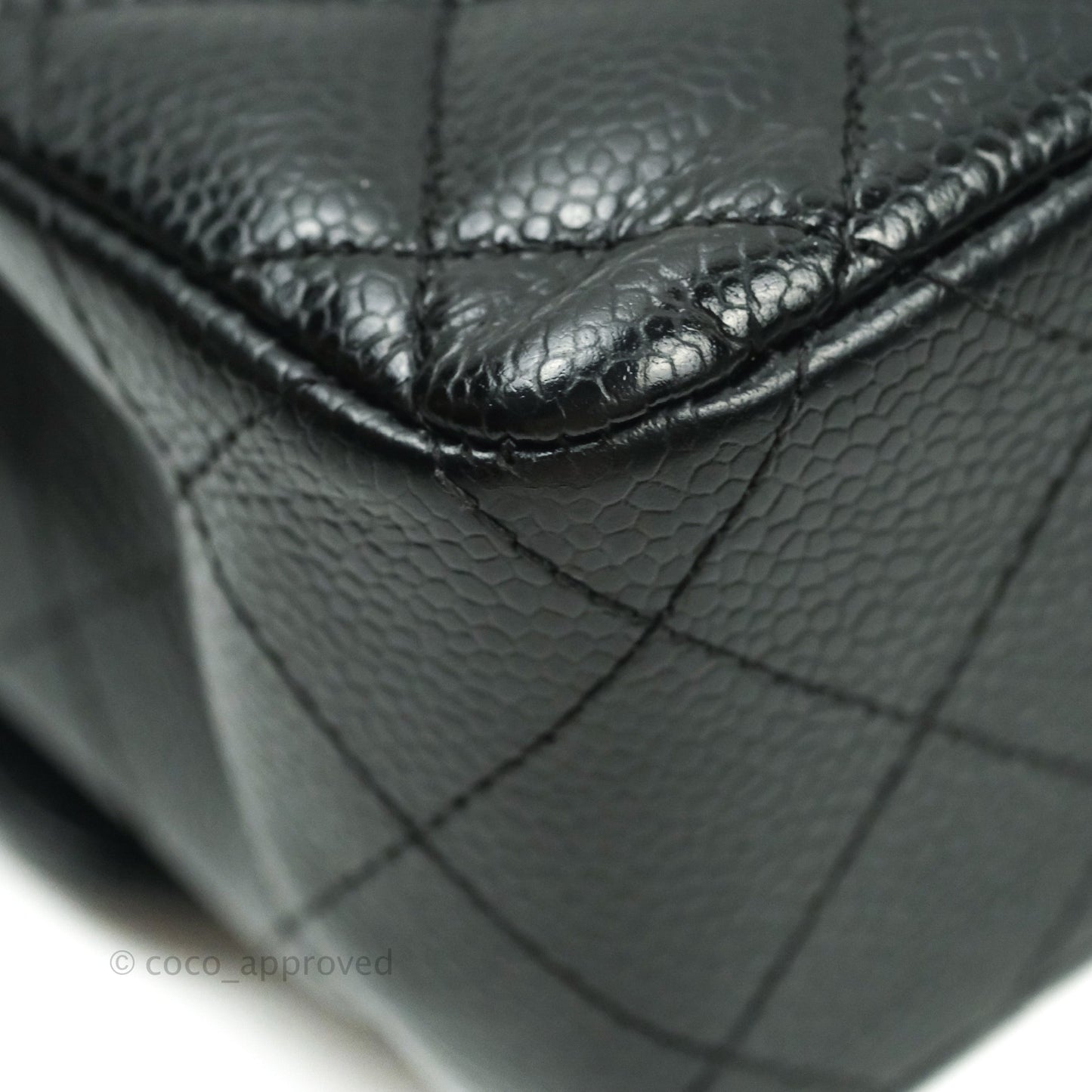 Chanel Classic Small S/M Flap Black Caviar Silver Hardware