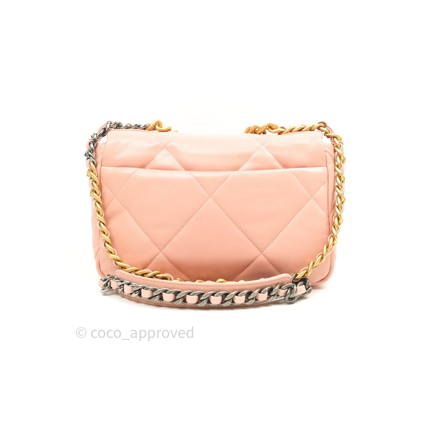 Chanel 19 Small Goatskin Rose Pink Mixed Hardware