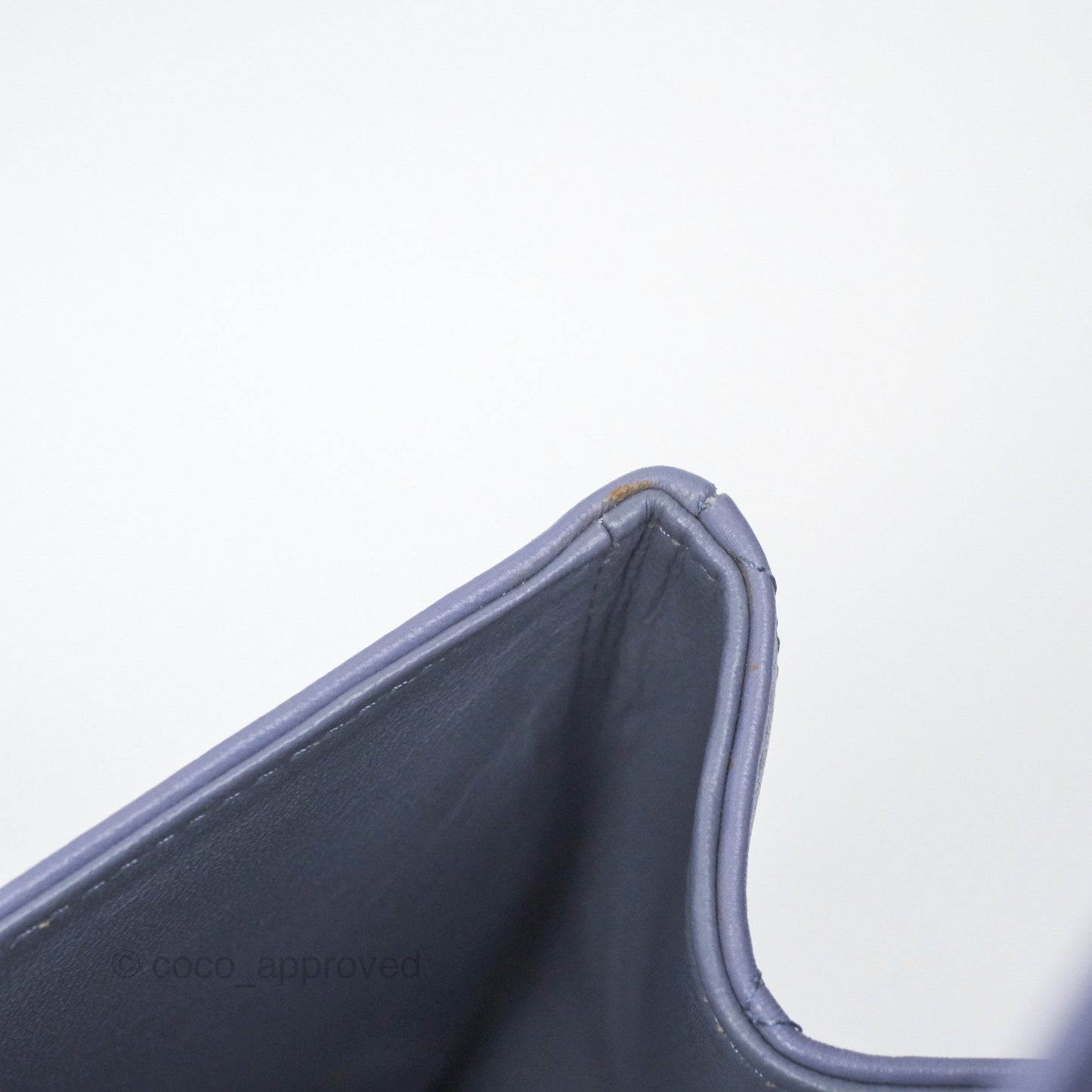 Chanel Jumbo Double Flap Lavender Blue Lambskin Silver Hardware⁣⁣