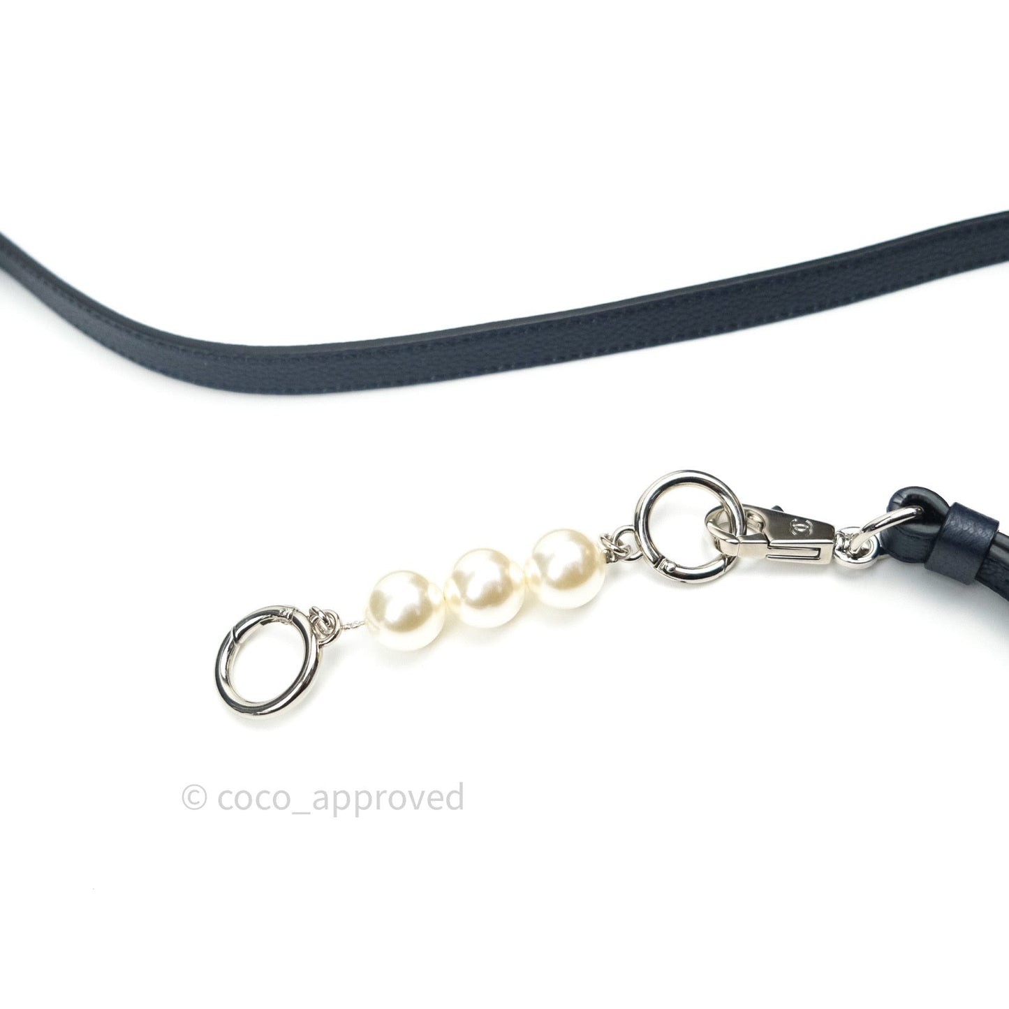 Pearl Strap Extension (Silver/Ivory)