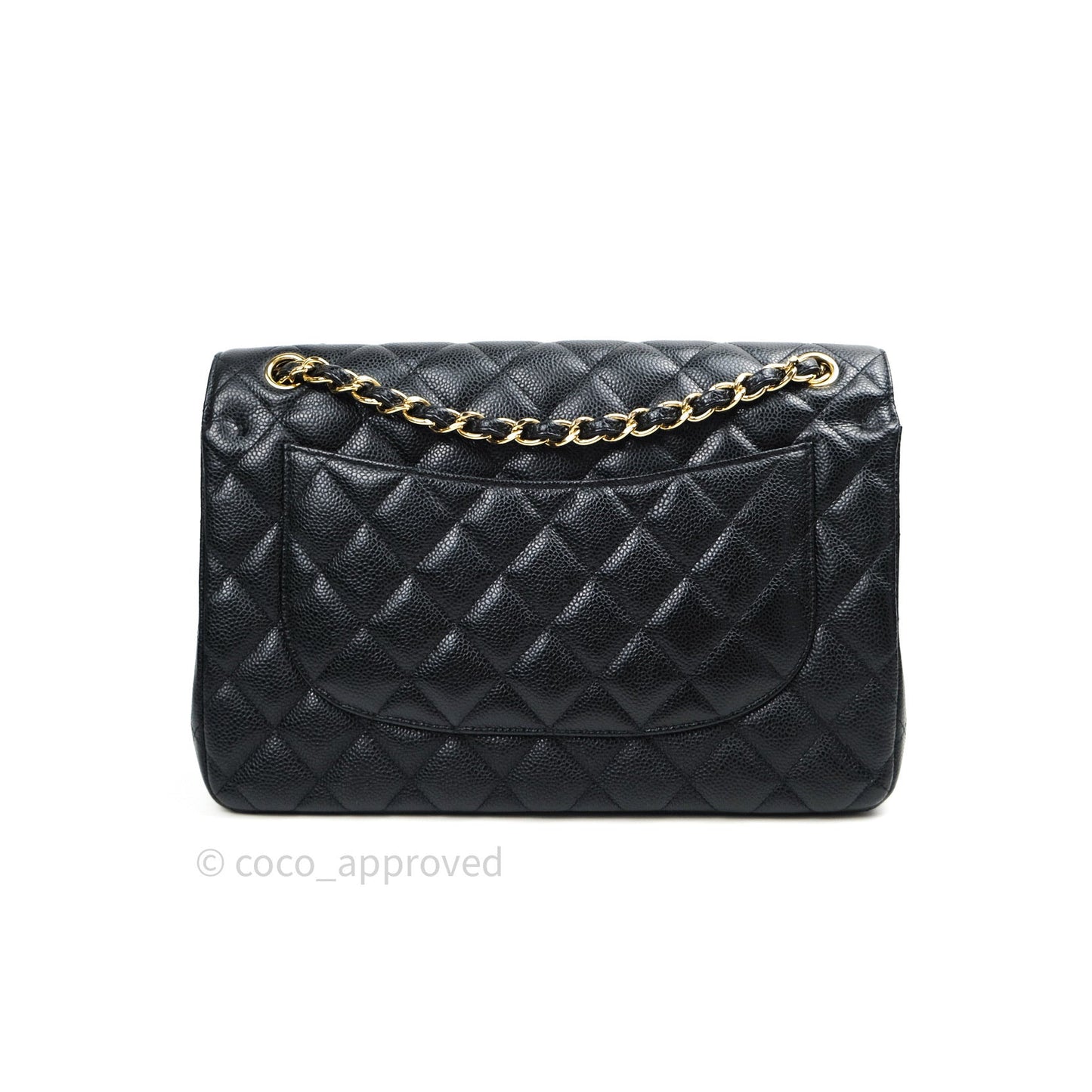 Chanel Classic Jumbo Double Flap Black Caviar Gold Hardware⁣⁣