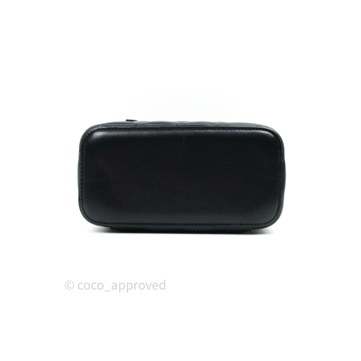 Chanel Vanity Rectangular Trendy Black Lambskin Gold Hardware
