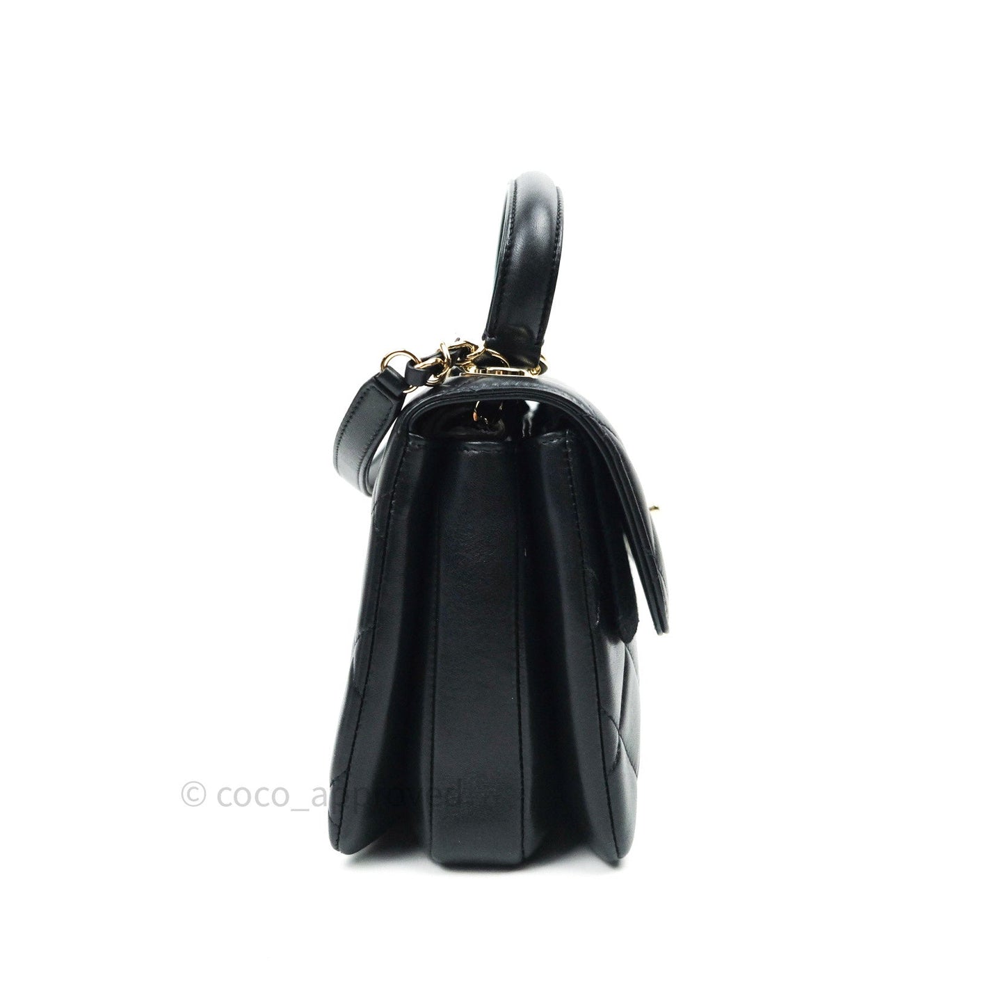 Chanel Trendy CC Small Black Lambskin Gold Hardware