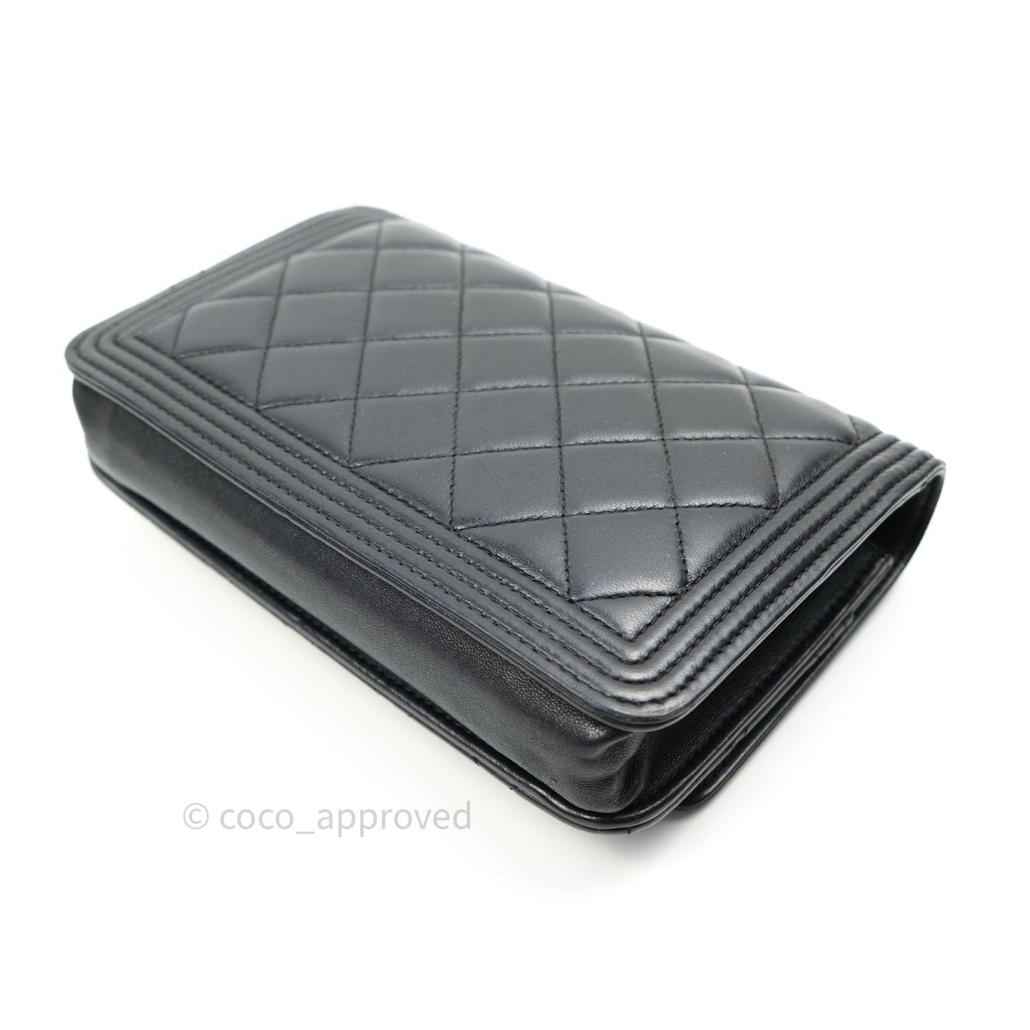 Chanel Boy Wallet on Chain WOC Black Lambskin Gold Hardware