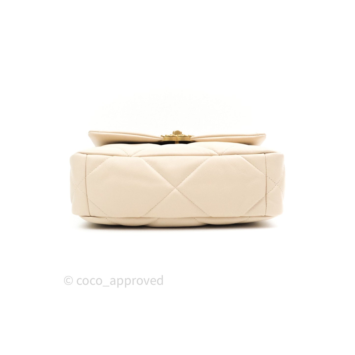 Chanel 19 Small Beige Goatskin Mixed Hardware 20B