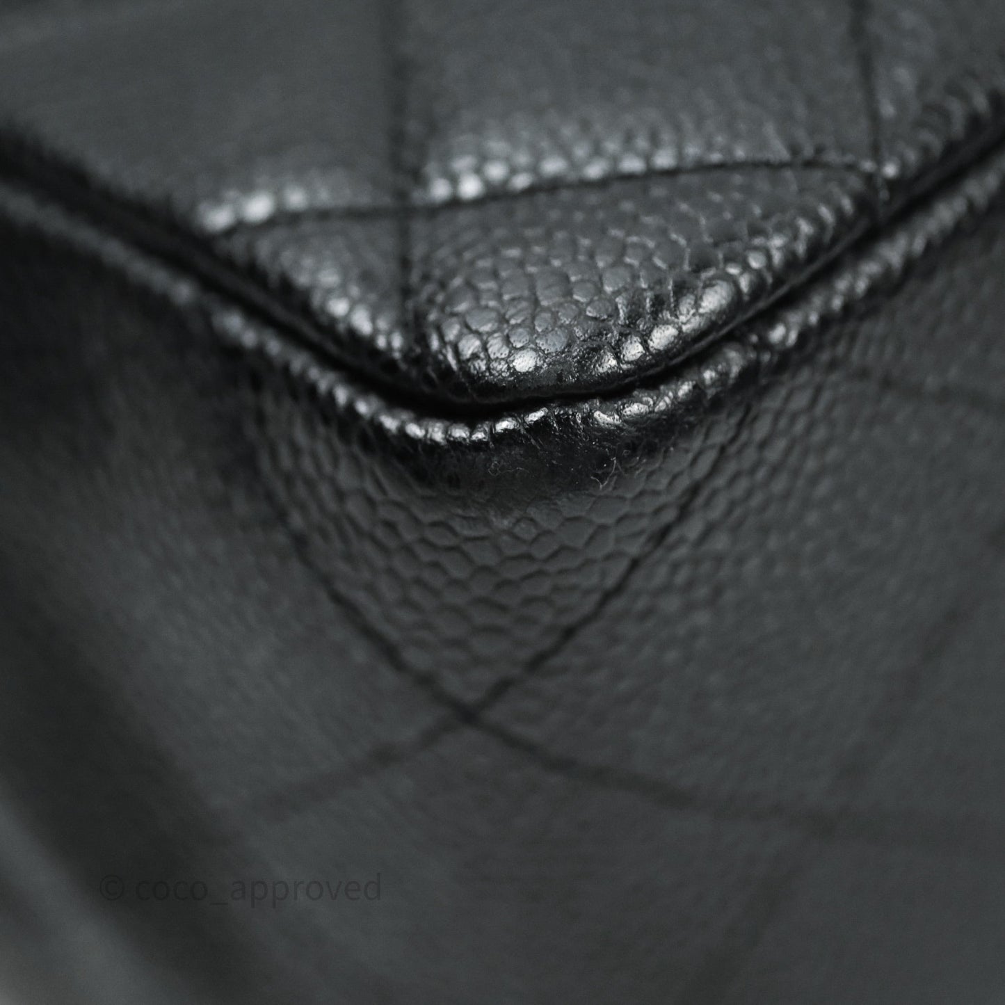 Chanel Jumbo Single Flap Black Caviar Gold Hardware⁣⁣