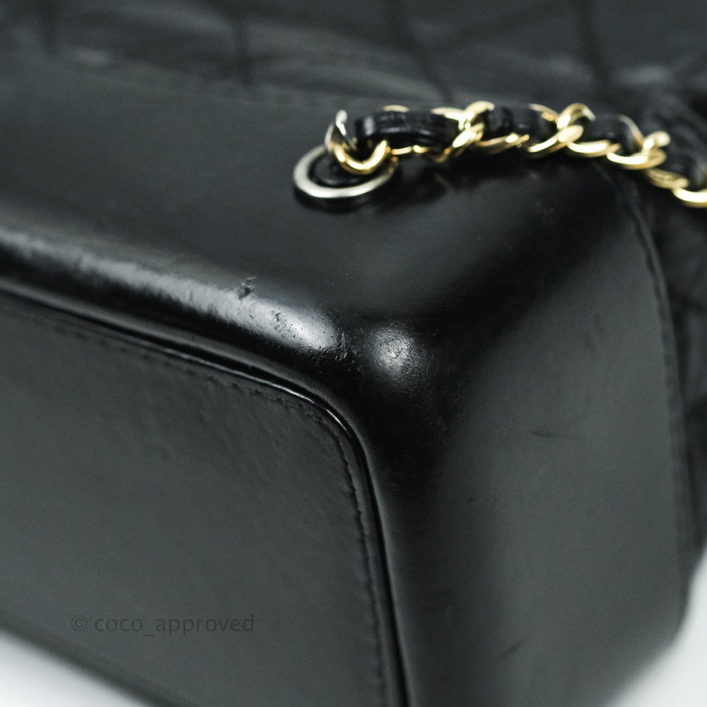 Chanel Gabrielle Backpack Black Aged Calfskin Small Black