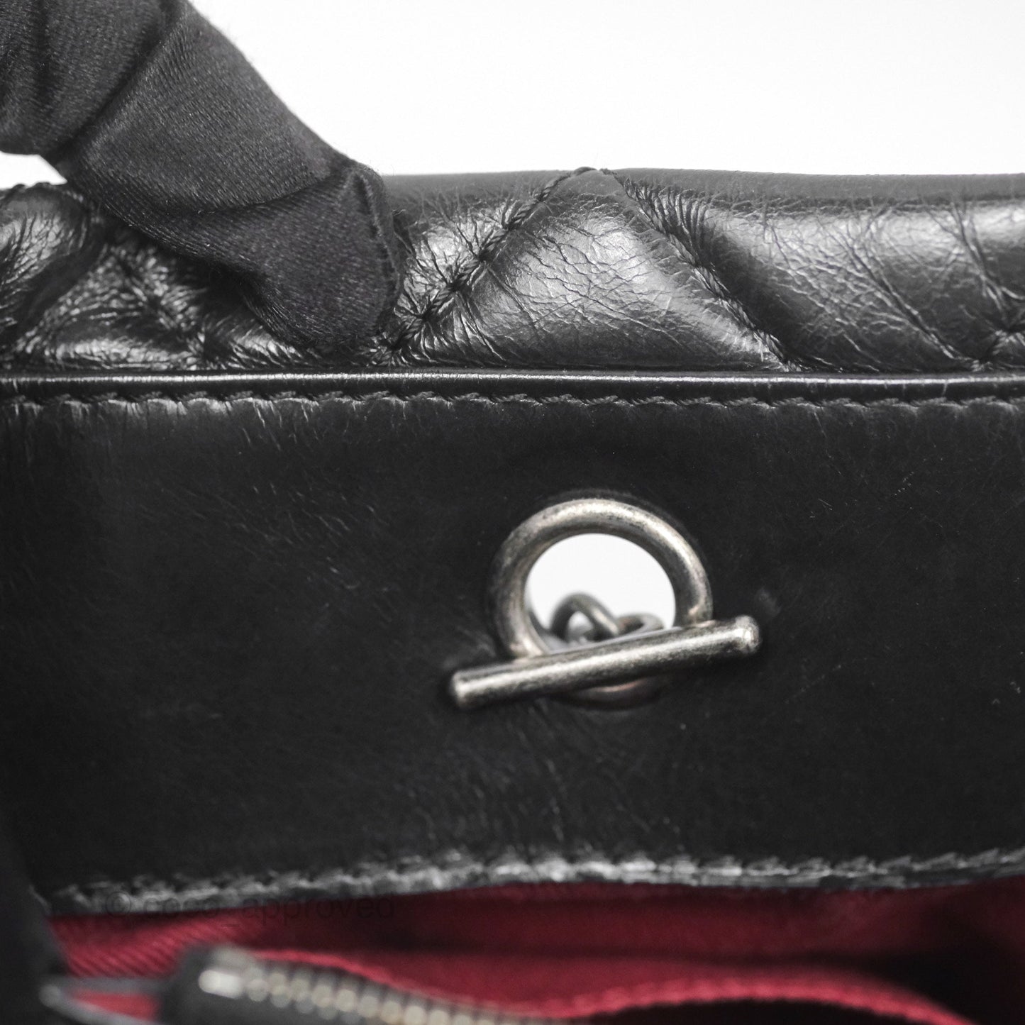 Chanel Large Shopping Tote Black Ruthenium Hardware