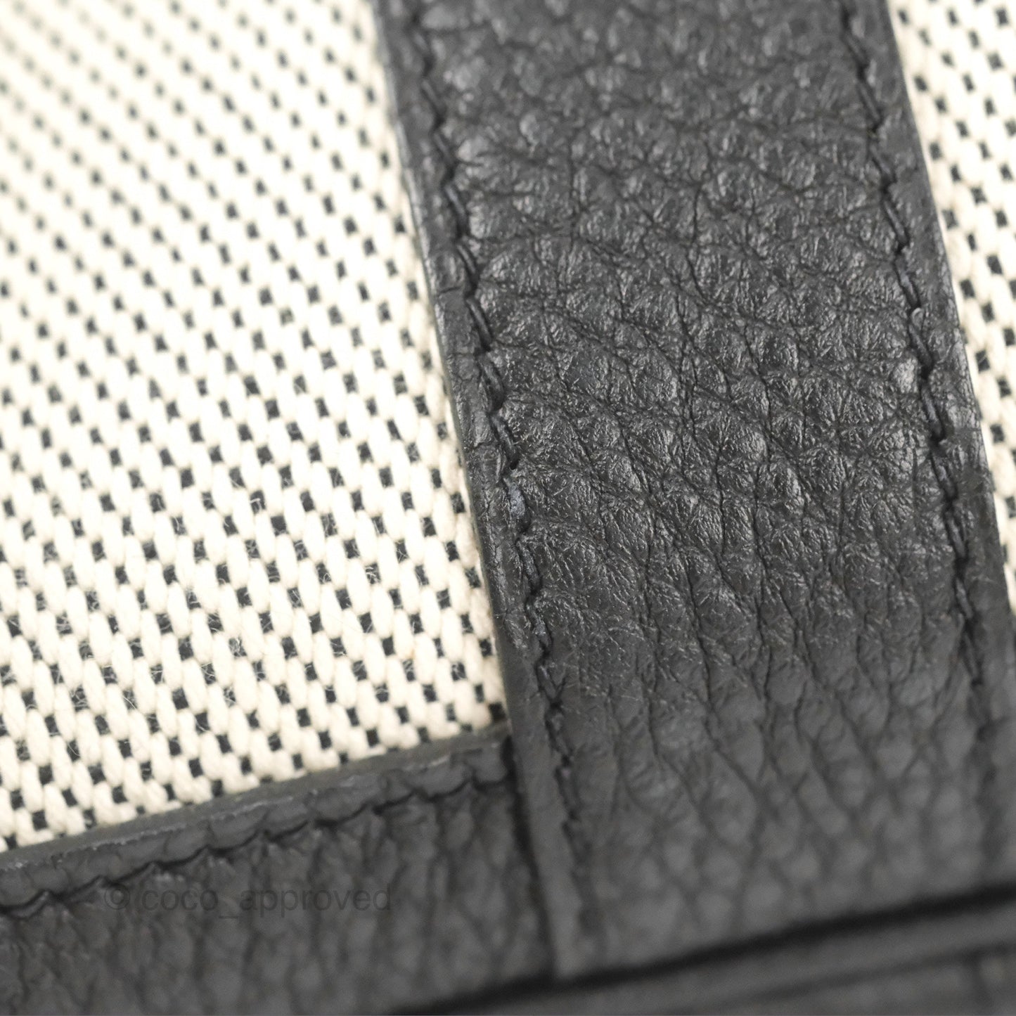 Hermès Garden Party 30 Black/Ecru Canvas