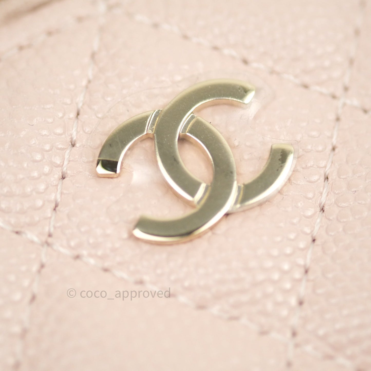 Chanel Classic Mini Vanity With Chain Pink Caviar Gold Hardware