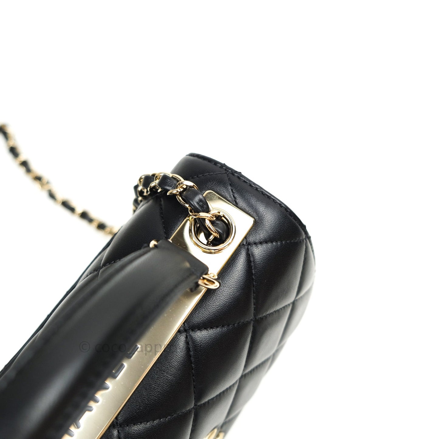 Chanel Trendy CC Small Black Lambskin Gold Hardware