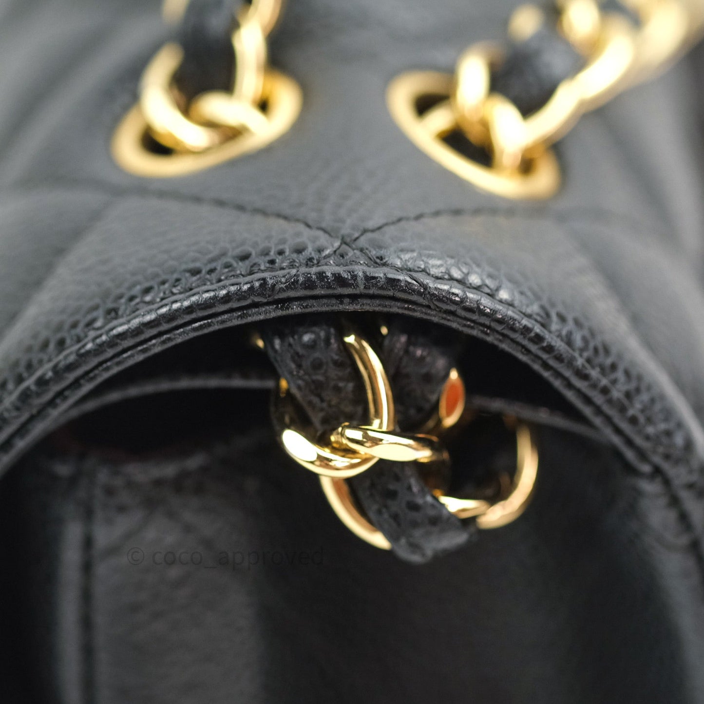 Chanel Classic Double Flap Maxi Black Caviar Gold Hardware