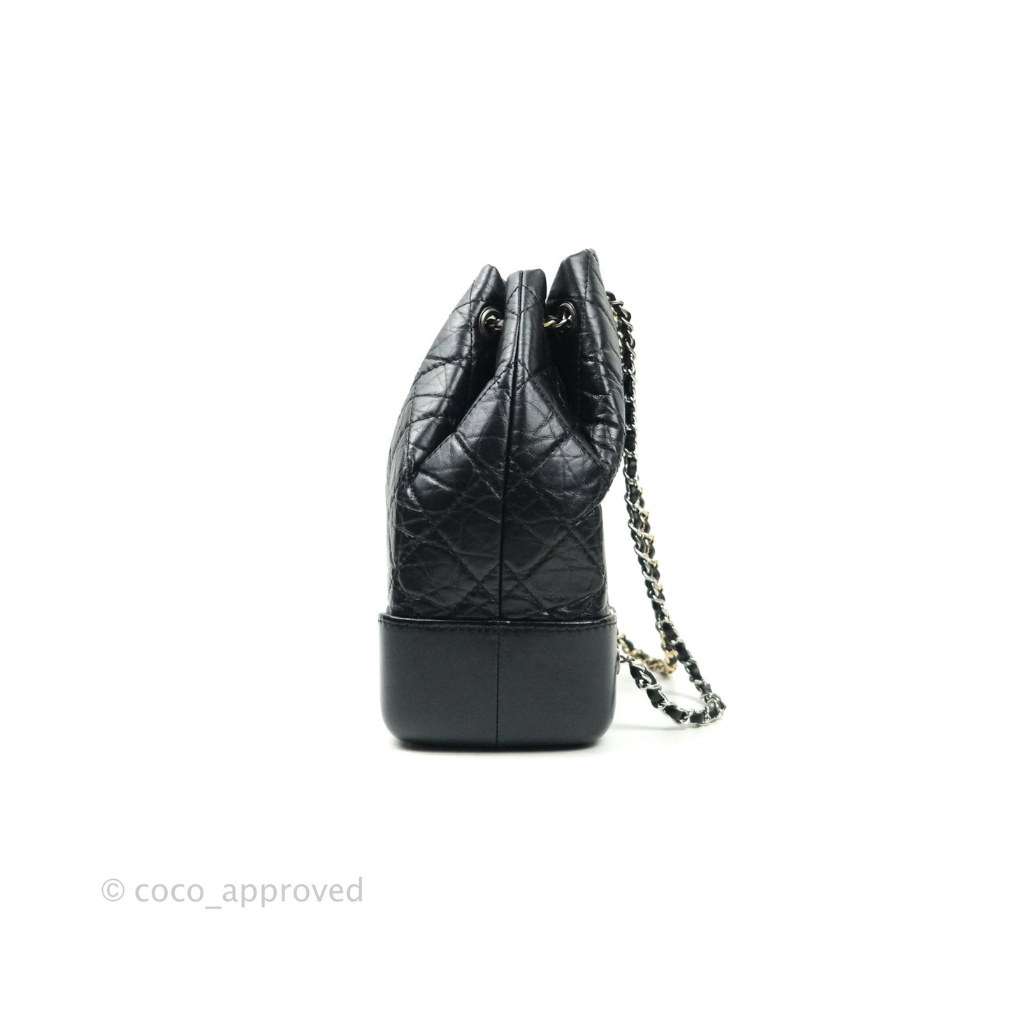 Chanel Small Gabrielle Backpack Black Aged Calfskin