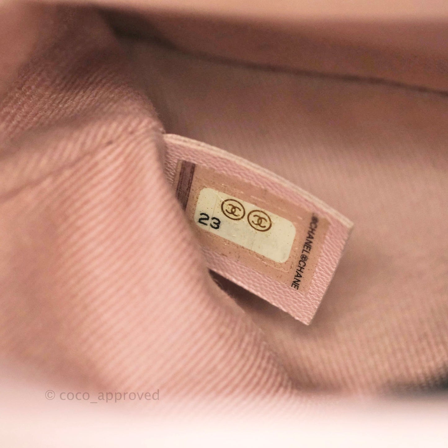 Chanel Mini (Small) Coco Handle Quilted Pink Caviar Ruthenium Hardware