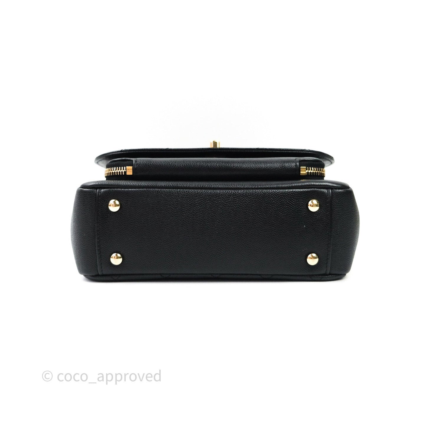 Chanel Quilted Medium Business Affinity Flap Black Caviar Light Gold Hardware