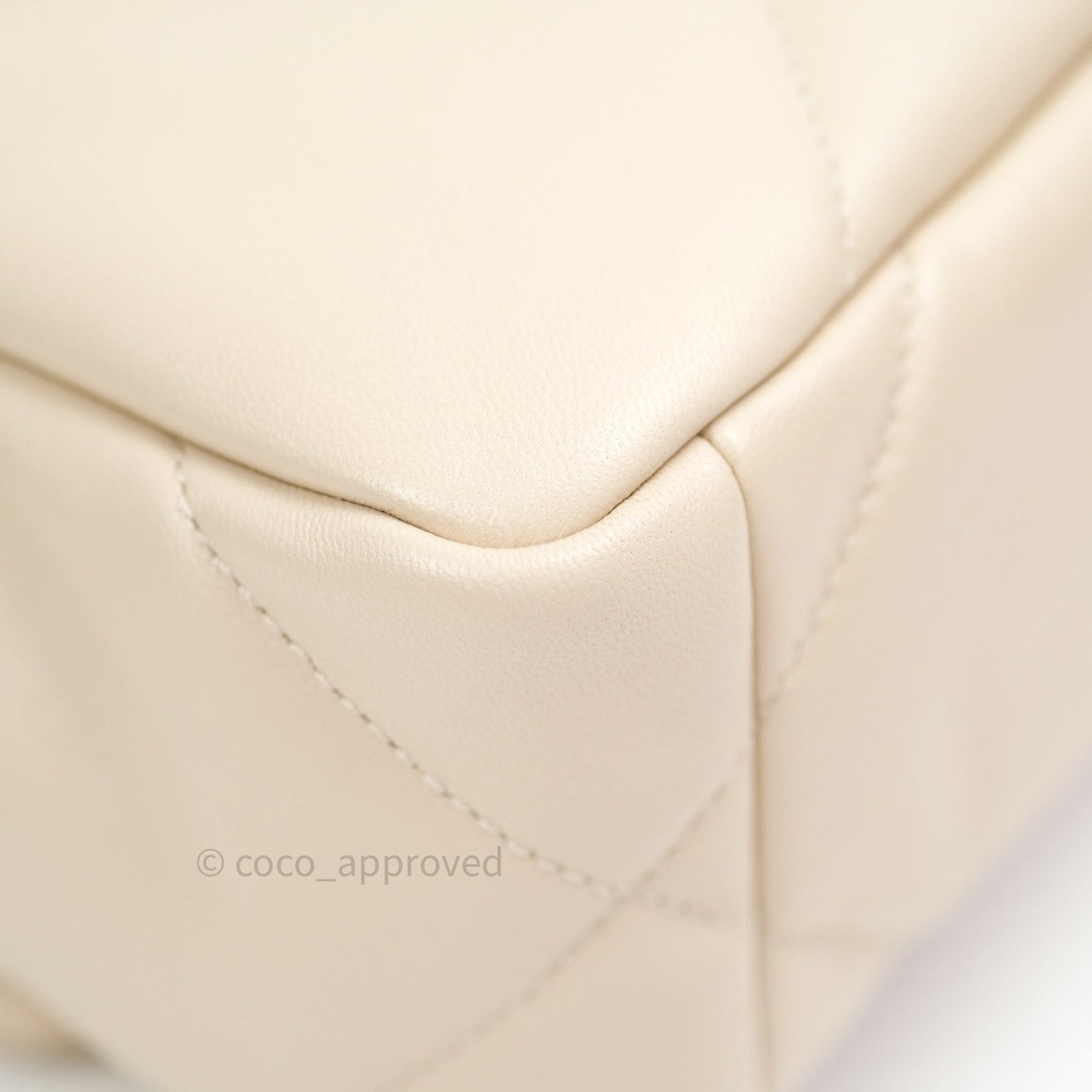Chanel 19 Small Beige Goatskin Mixed Hardware