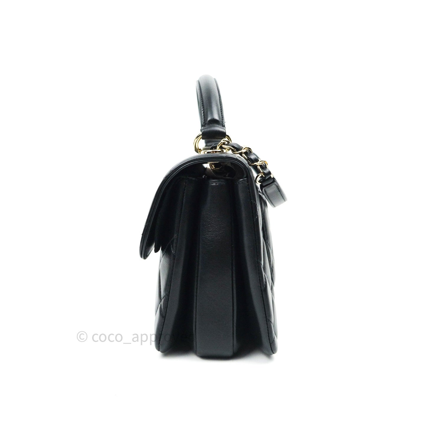 Chanel Trendy CC Small Black Lambskin Gold Hardware
