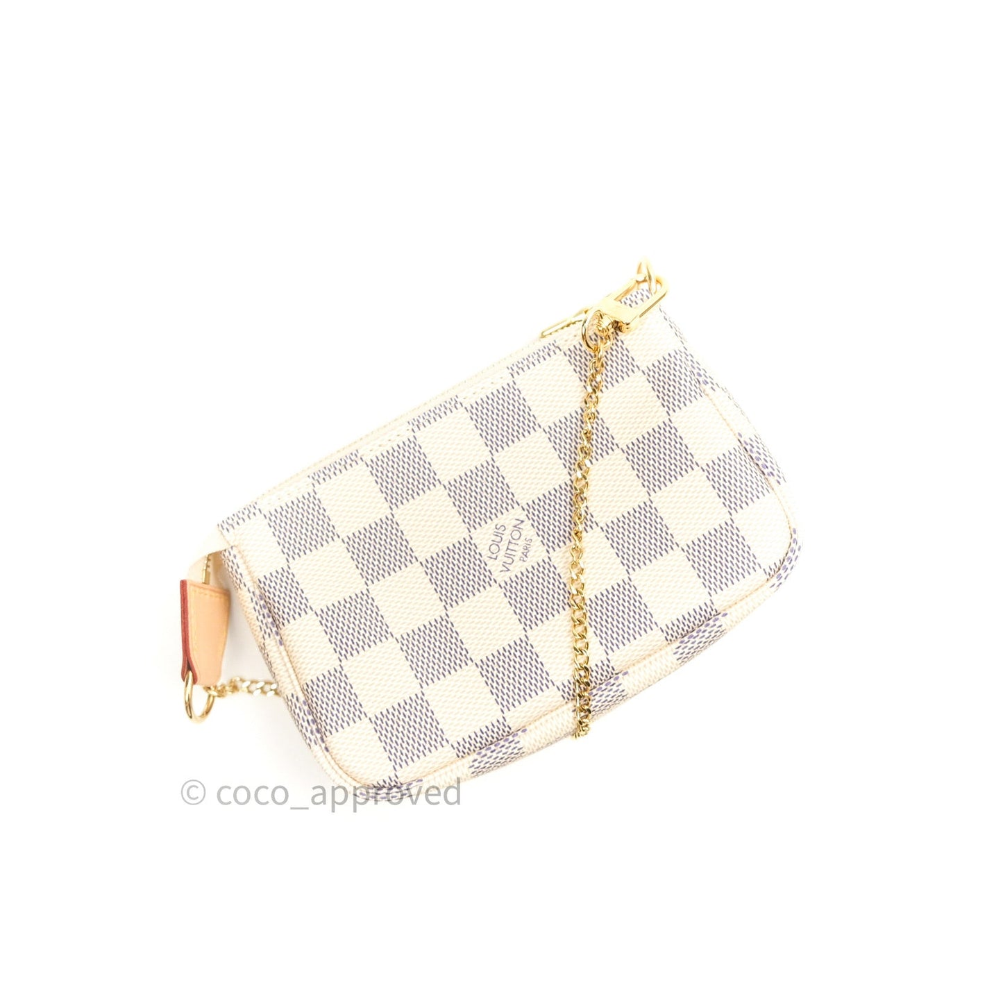 Louis Vuitton Mini Pochette Accessories⁣ Damier Azur Canvas