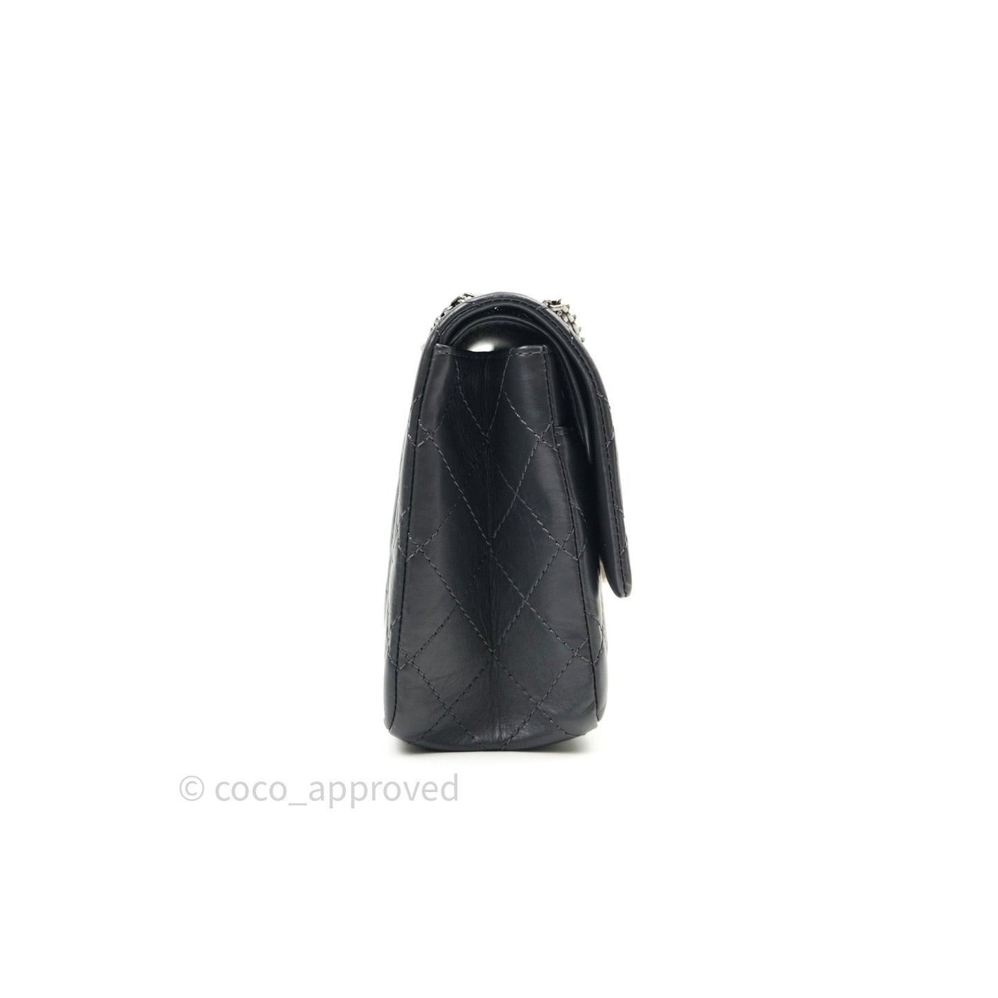 Chanel Reissue Quilted Aged Calfskin Dark Grey Ruthenium Hardware 226