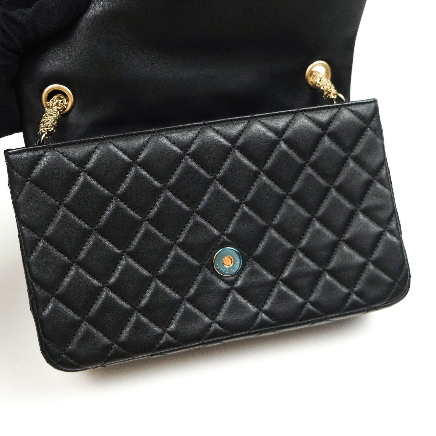 Chanel Quilted Medium Lambskin Westminster Pearl Flap Black