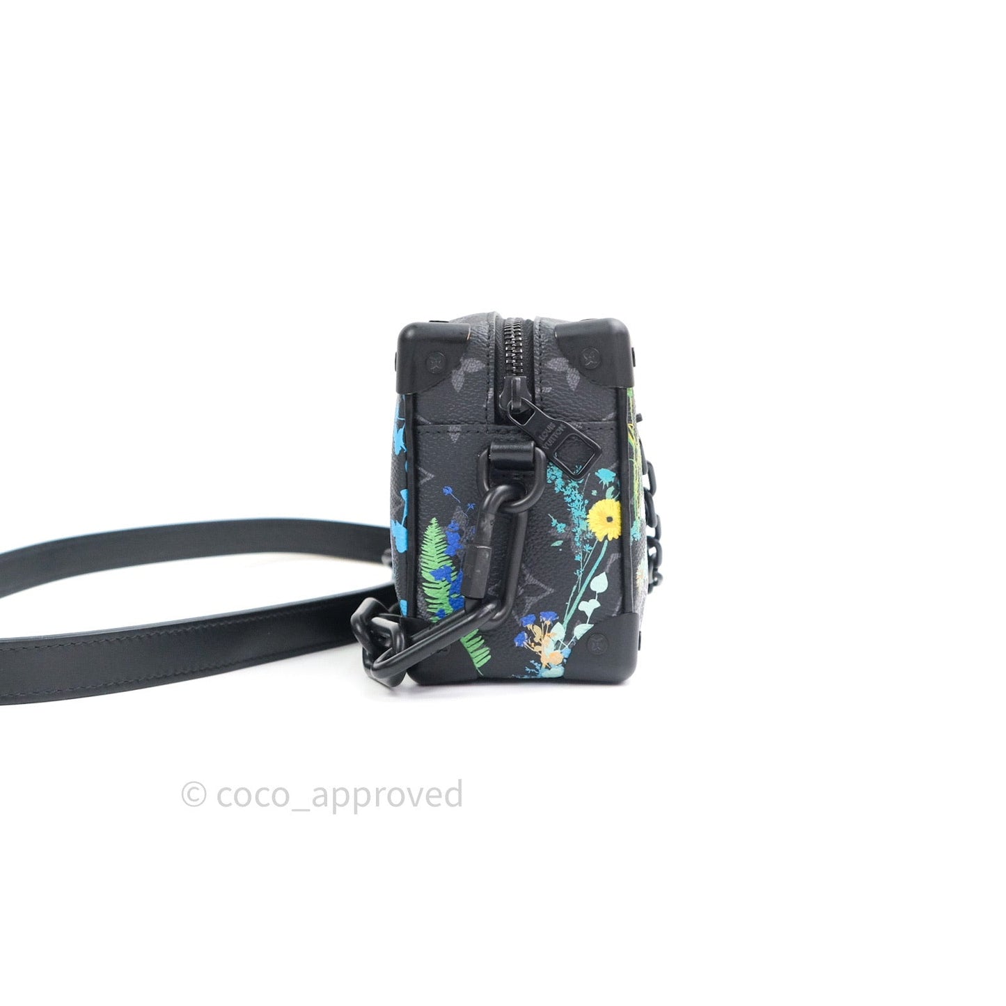 Lous Vuitton Monogram Flower Print Mini Soft Trunk Eclipse