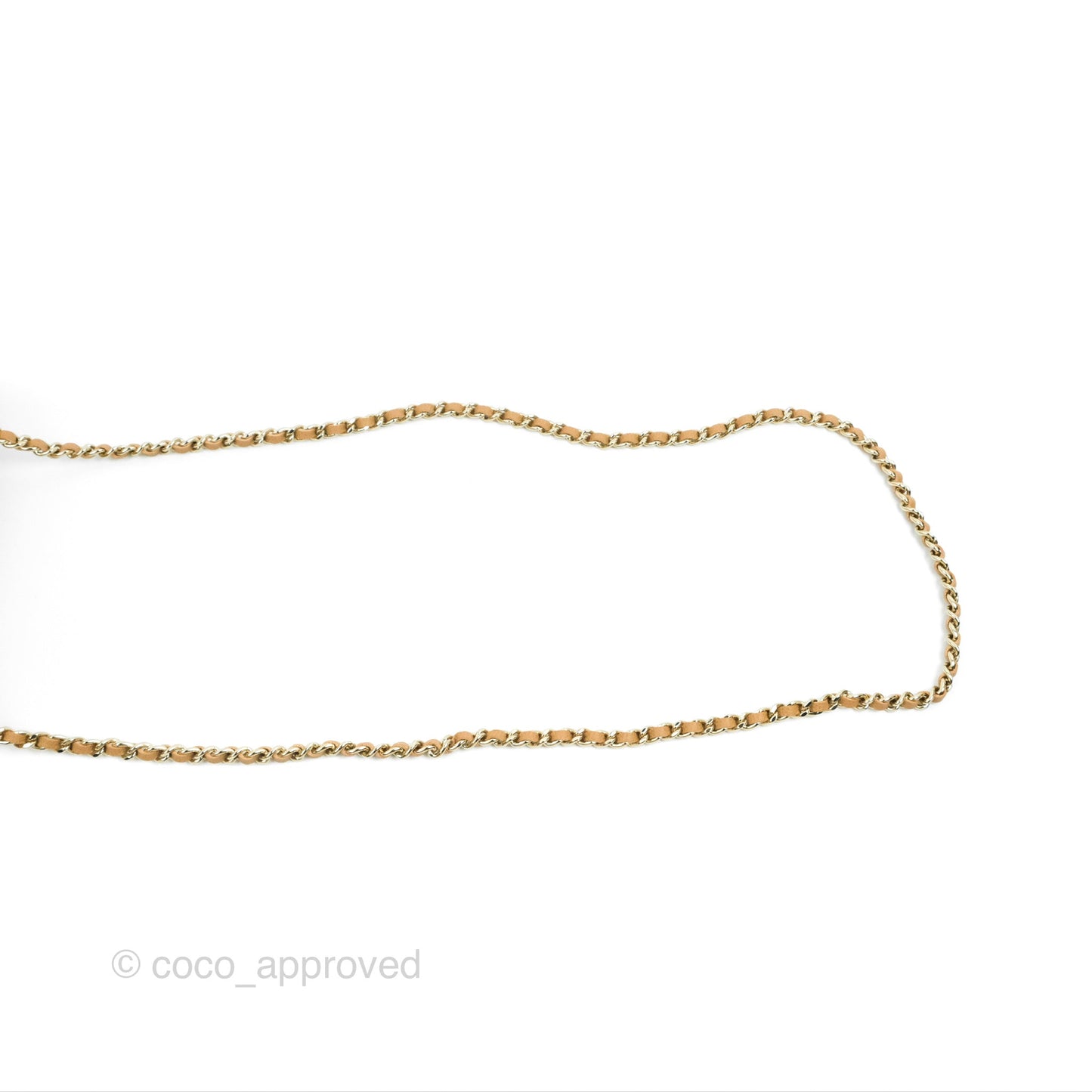 Chanel Top Handle Clutch with Chain Dark Beige Caviar Light Gold Hardware 23P