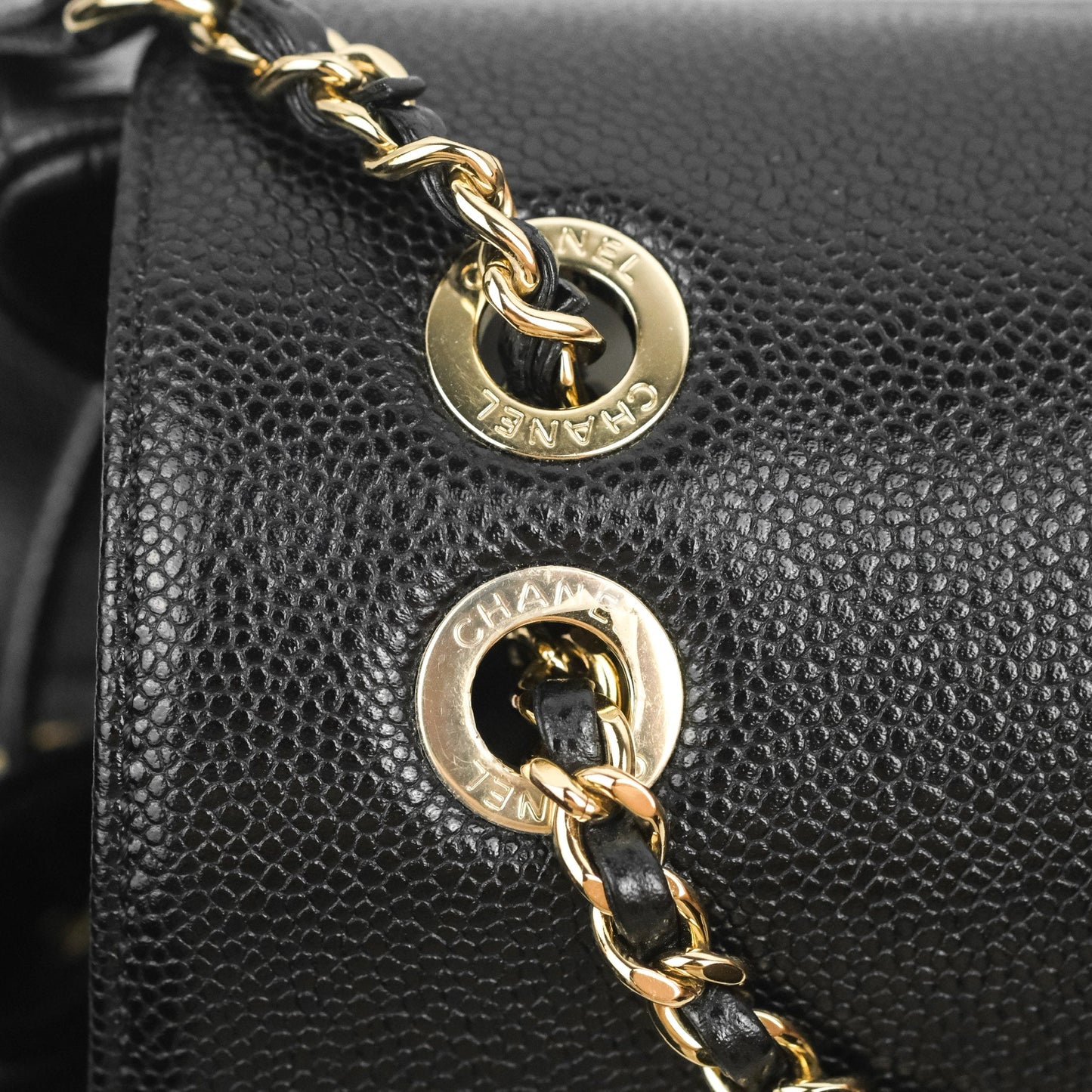 Chanel Quilted Business Affinity Backpack Black Caviar Gold Hardware