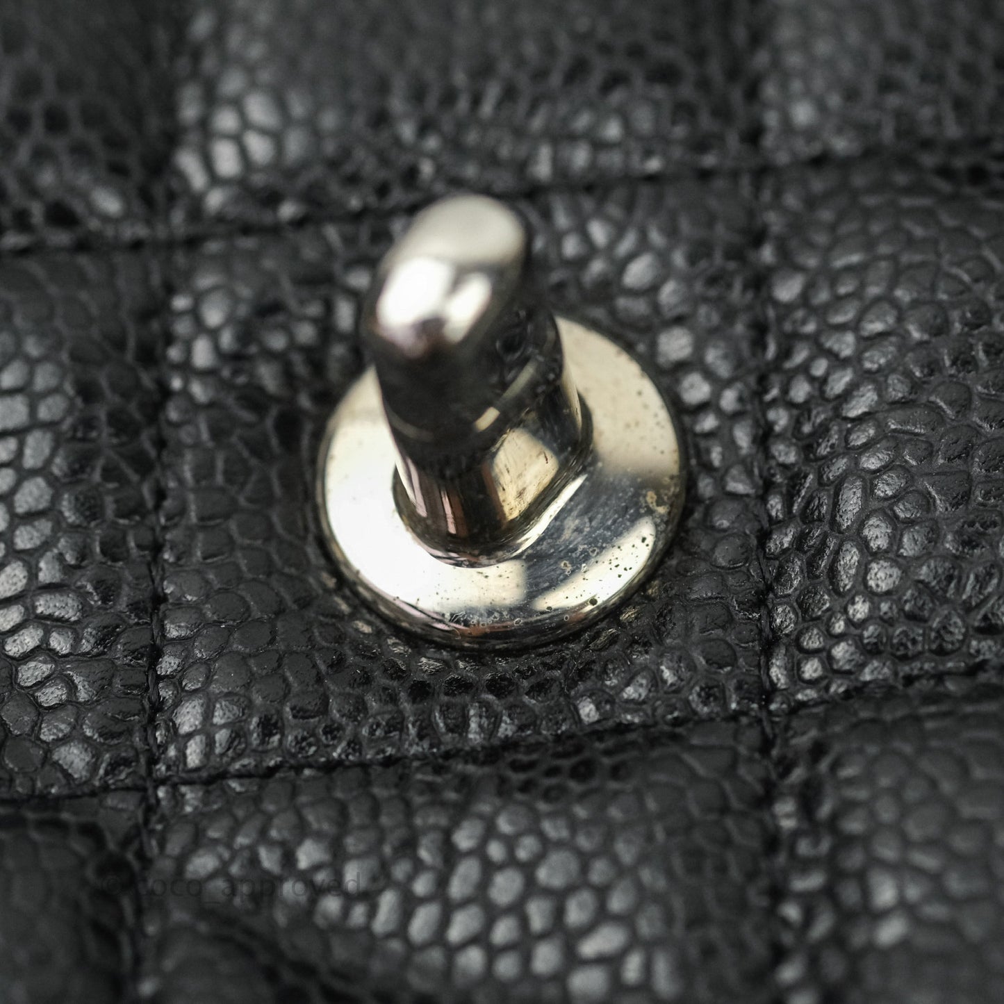 Chanel Jumbo Double Flap Black Caviar Silver Hardware⁣⁣