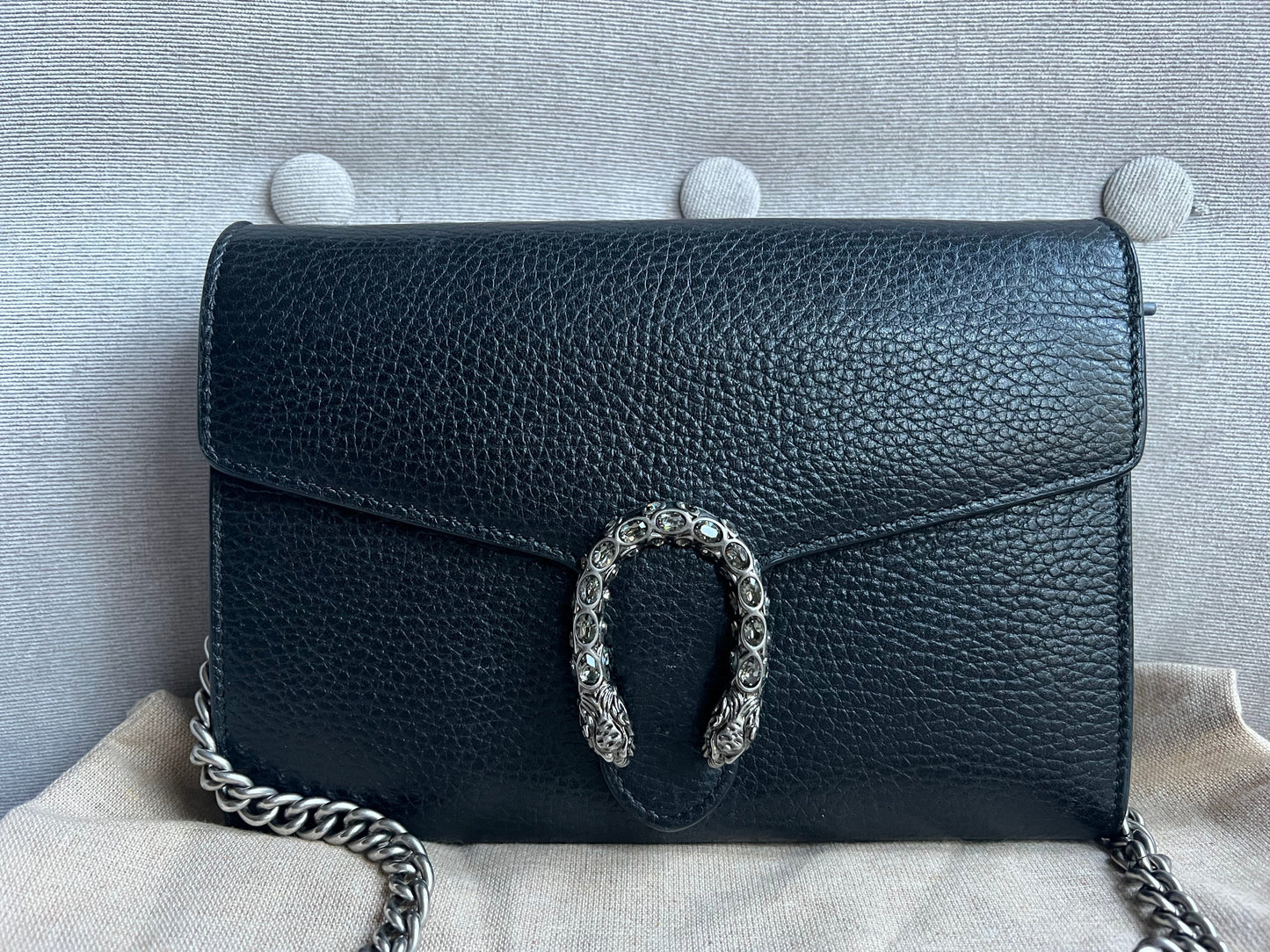 Luxury Gucci Dionysus Black Mini Chain Bag