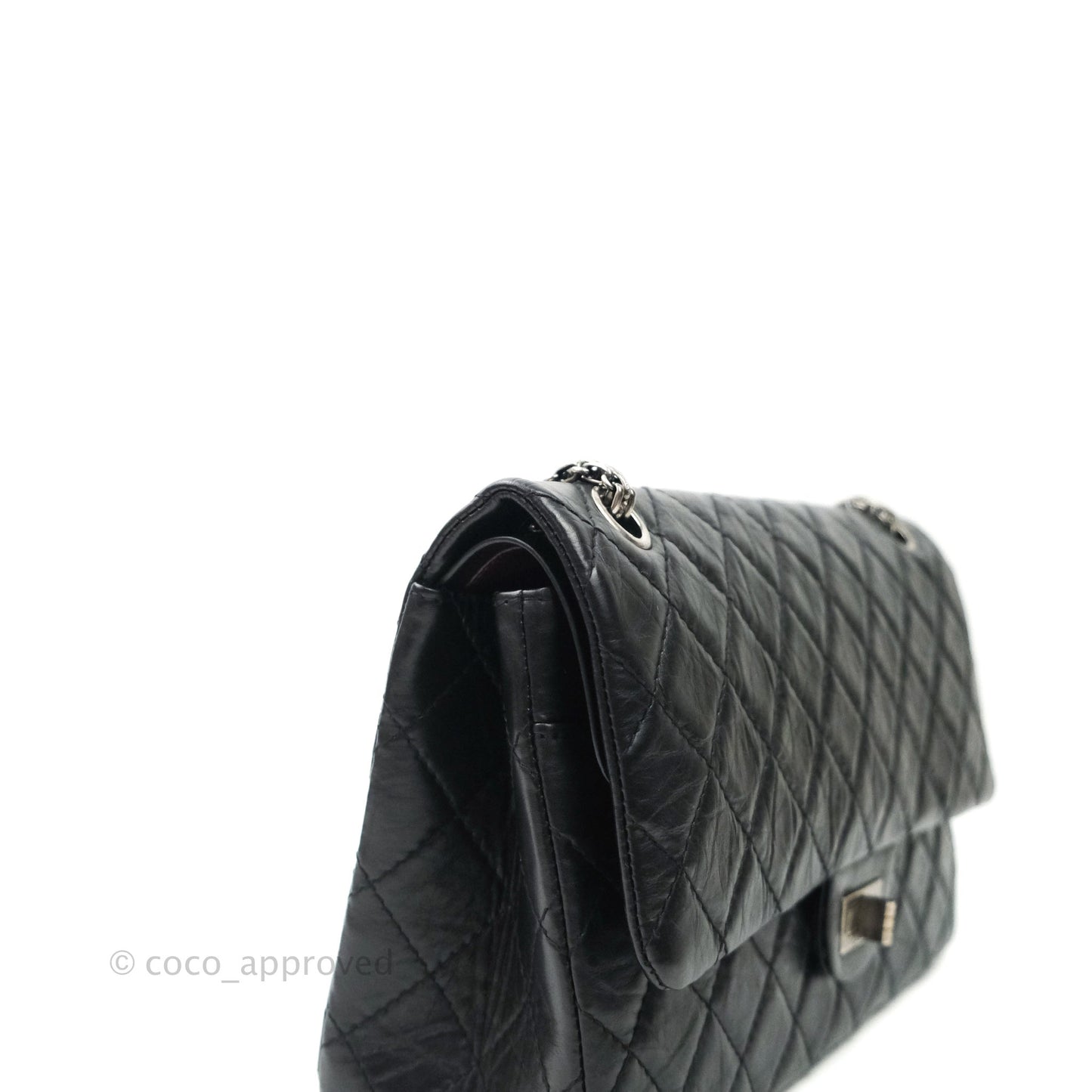 Chanel Reissue Quilted Aged Calfskin Black Ruthenium Hardware 226