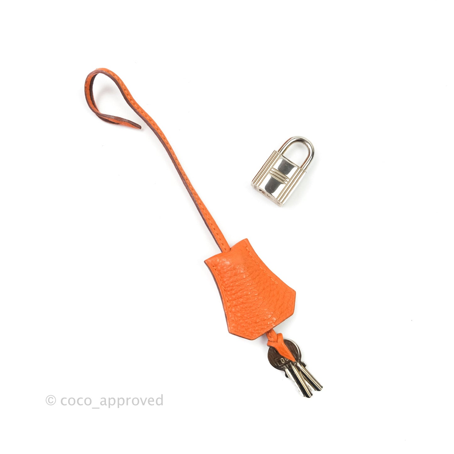Hermès Kelly 28 Orange Palladium Hardware Togo