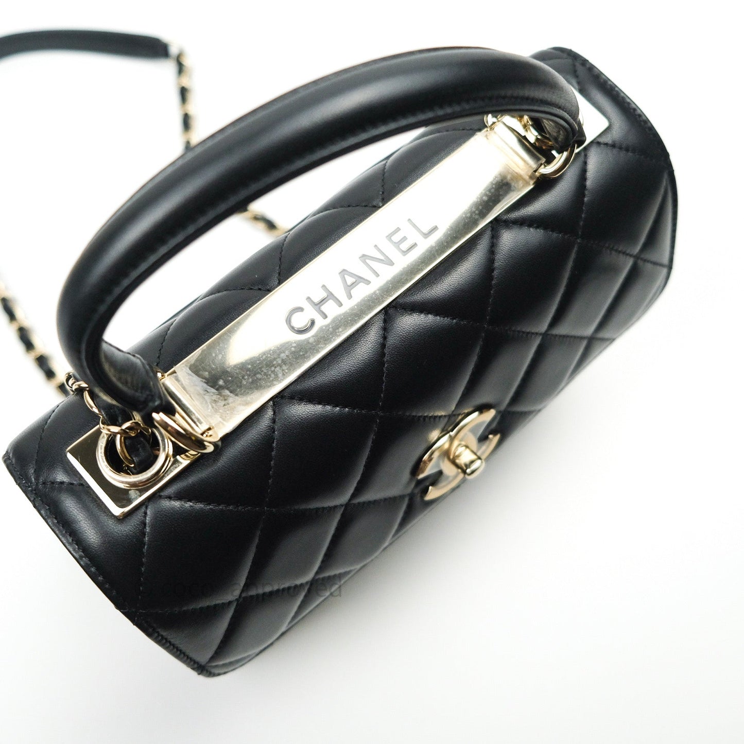 Chanel Trendy CC Small Black Lambskin Gold Hardware