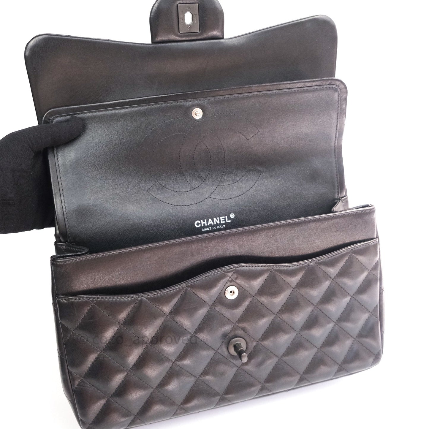 Chanel Jumbo Double Flap So Black Lambskin Black Hardware⁣⁣