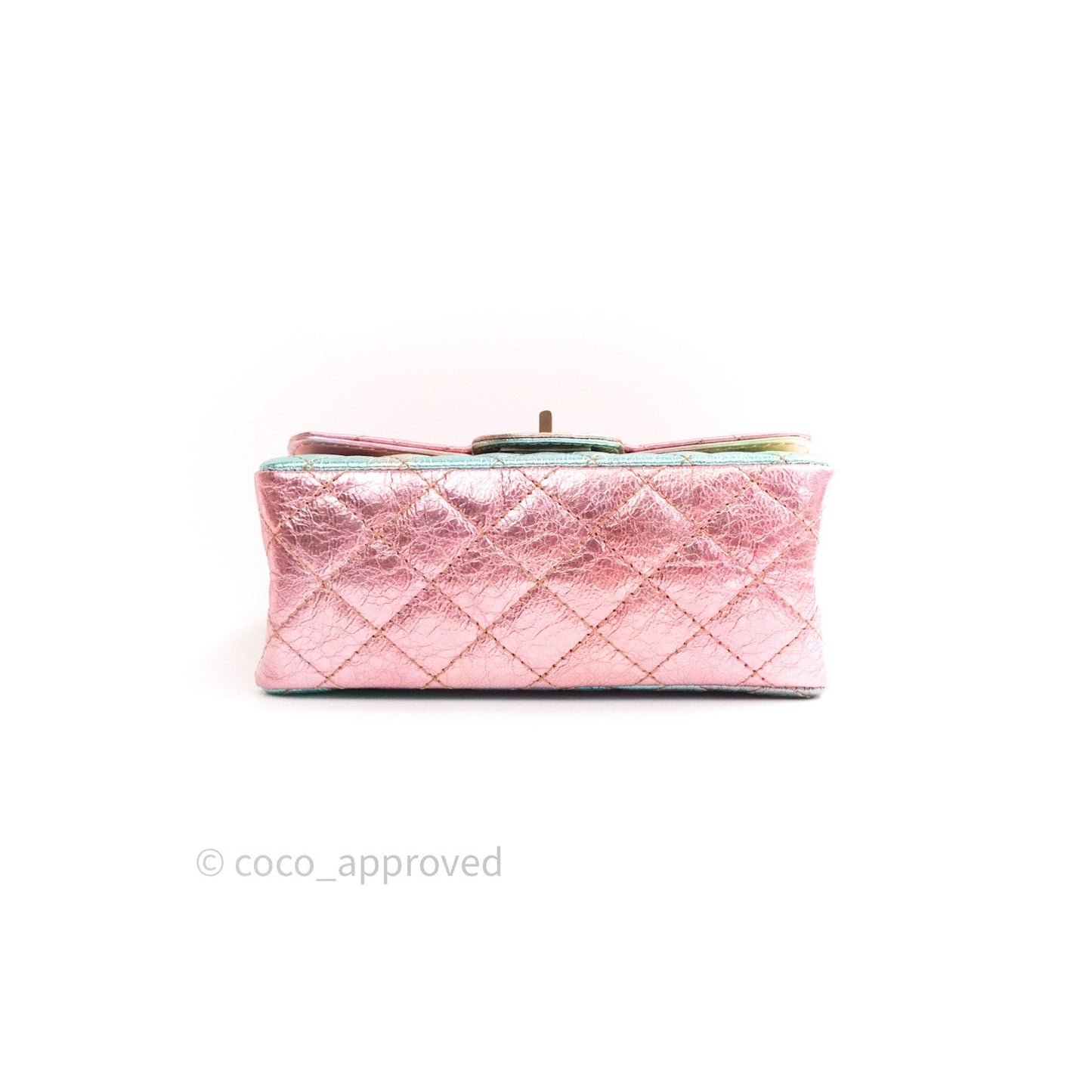 Chanel Mini Reissue 224 Rainbow Quilted Calfskin Gold Hardware